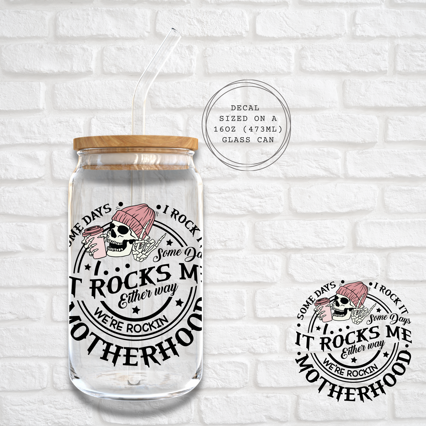 ROCKIN MOTHERHOOD - UV DTF DECAL