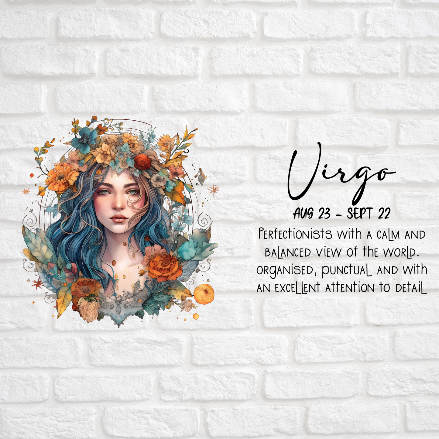 VIRGO ZODIAC SIGN - UV DTF DECAL