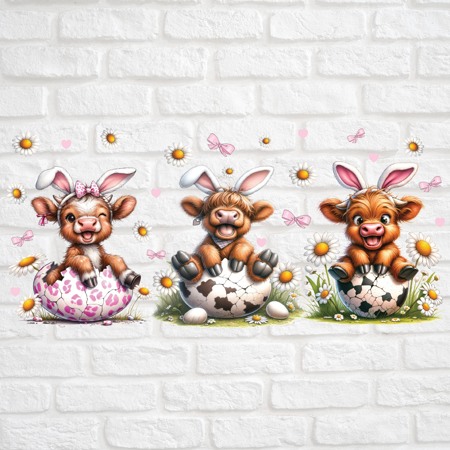 FUNNY EASTER COWS - 16oz UV DTF WRAP