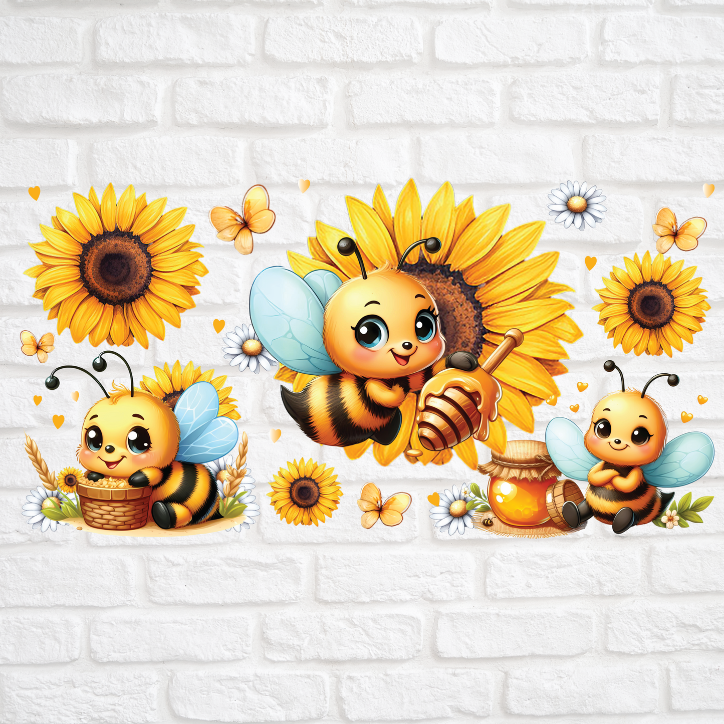 CHIBI BUMBLE BEE - 16oz UV DTF WRAP