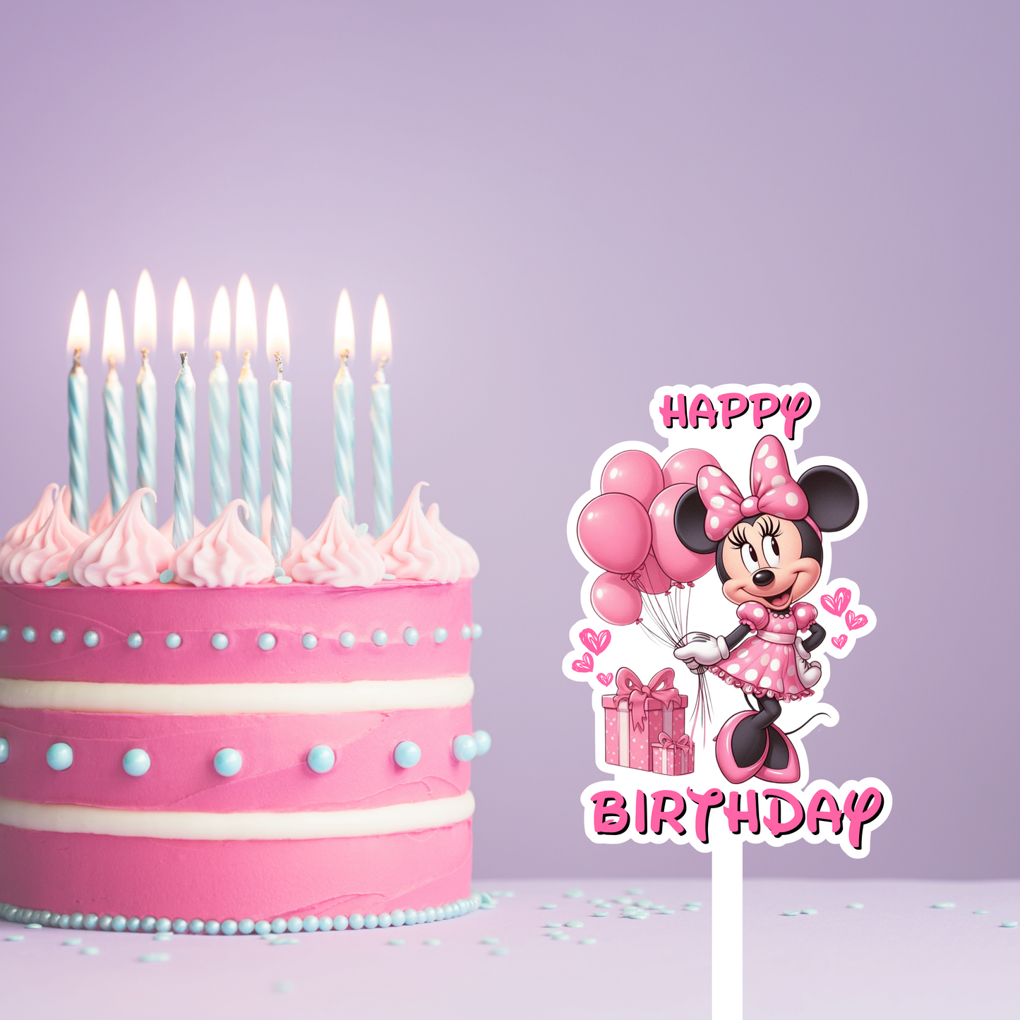 MINNIE MOUSE CAKE TOPPER