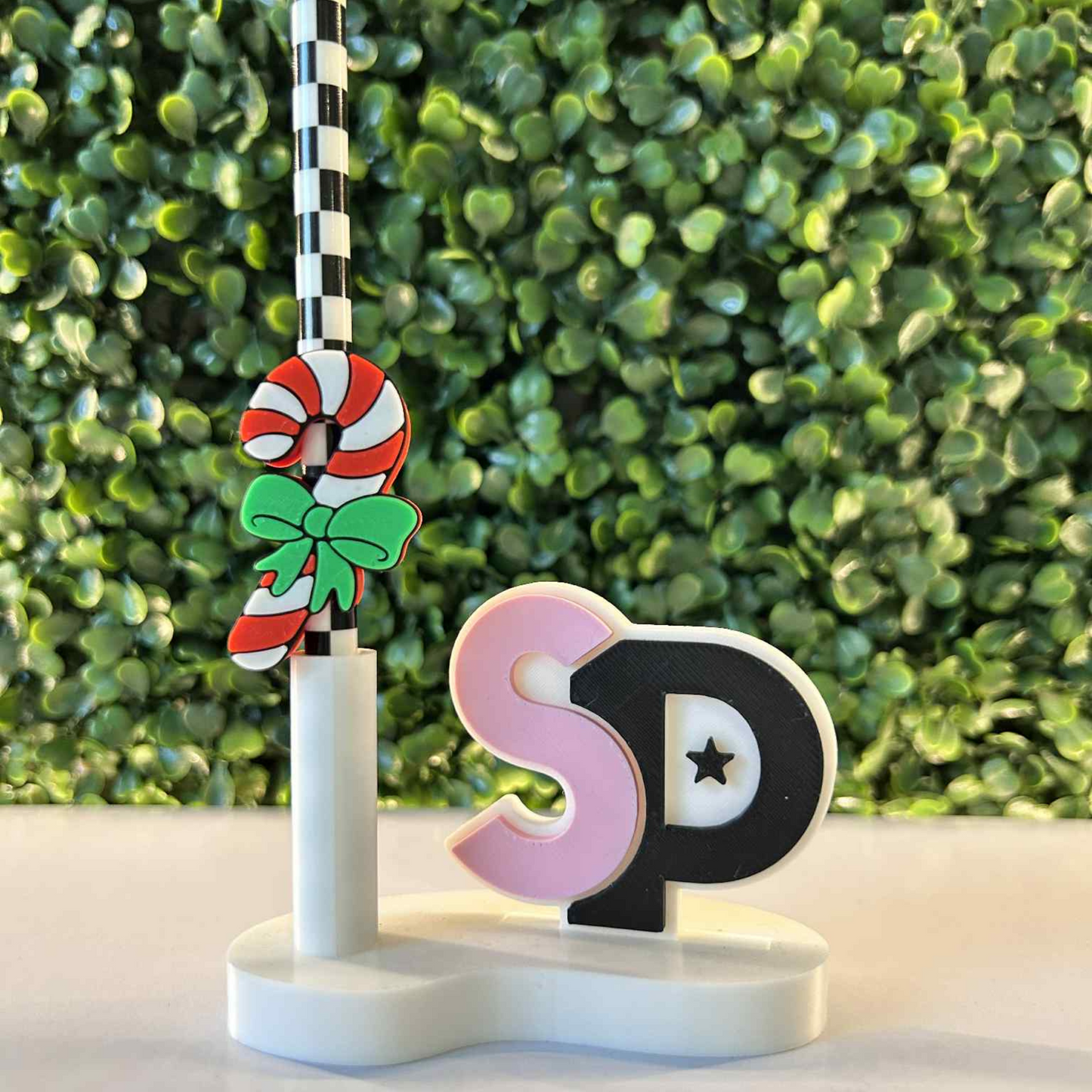 CANDY CANE STRAW TOPPER