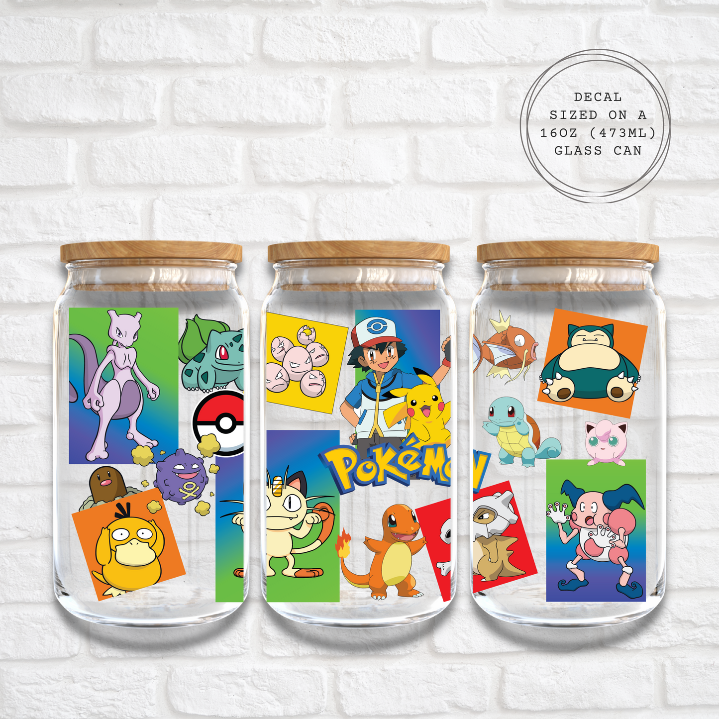 POKEMON - 16oz UV DTF WRAP