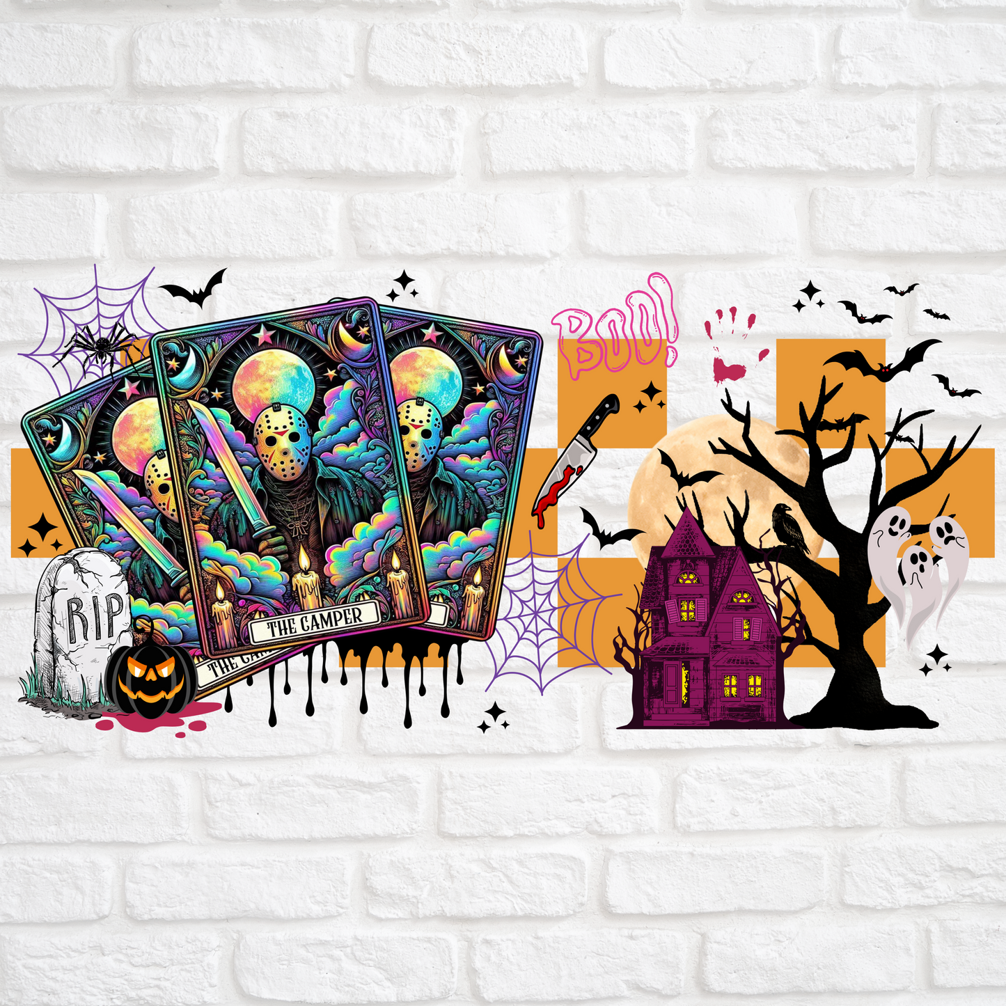 JASON VORHEES TAROT CARDS - UV DTF WRAP