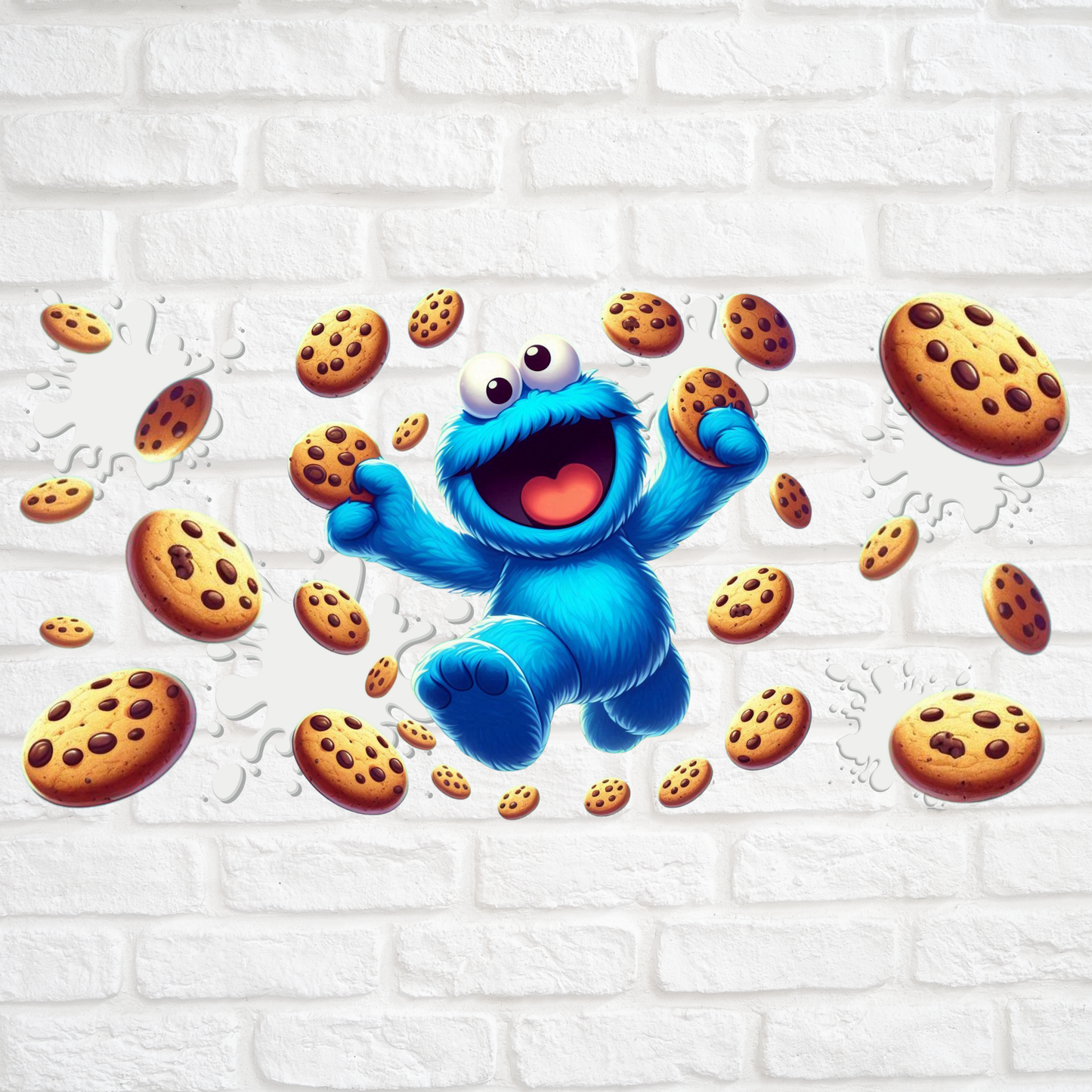 THE COOKIE MONSTER - 16oz UV DTF WRAP