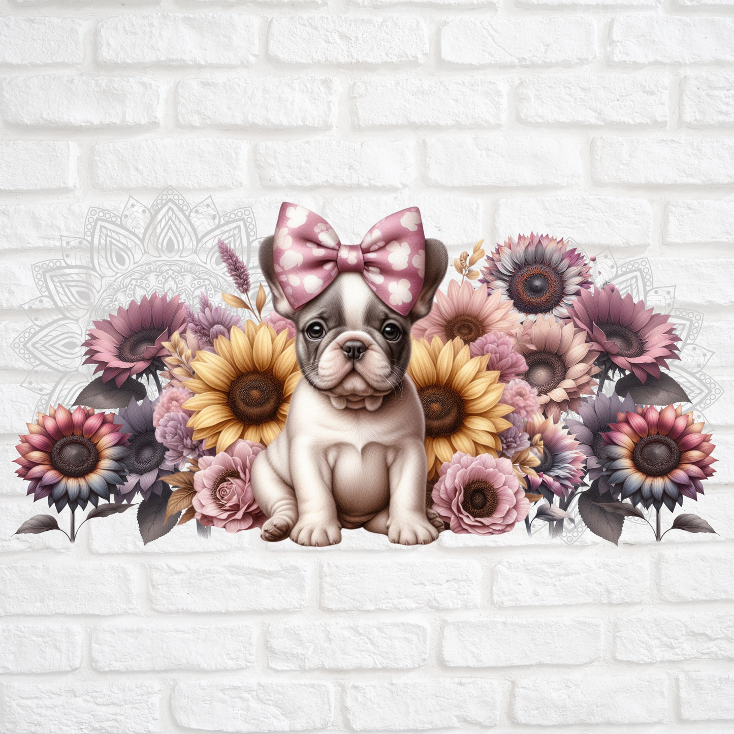 FRENCHIE BLOOMS - 16oz UV DTF WRAP