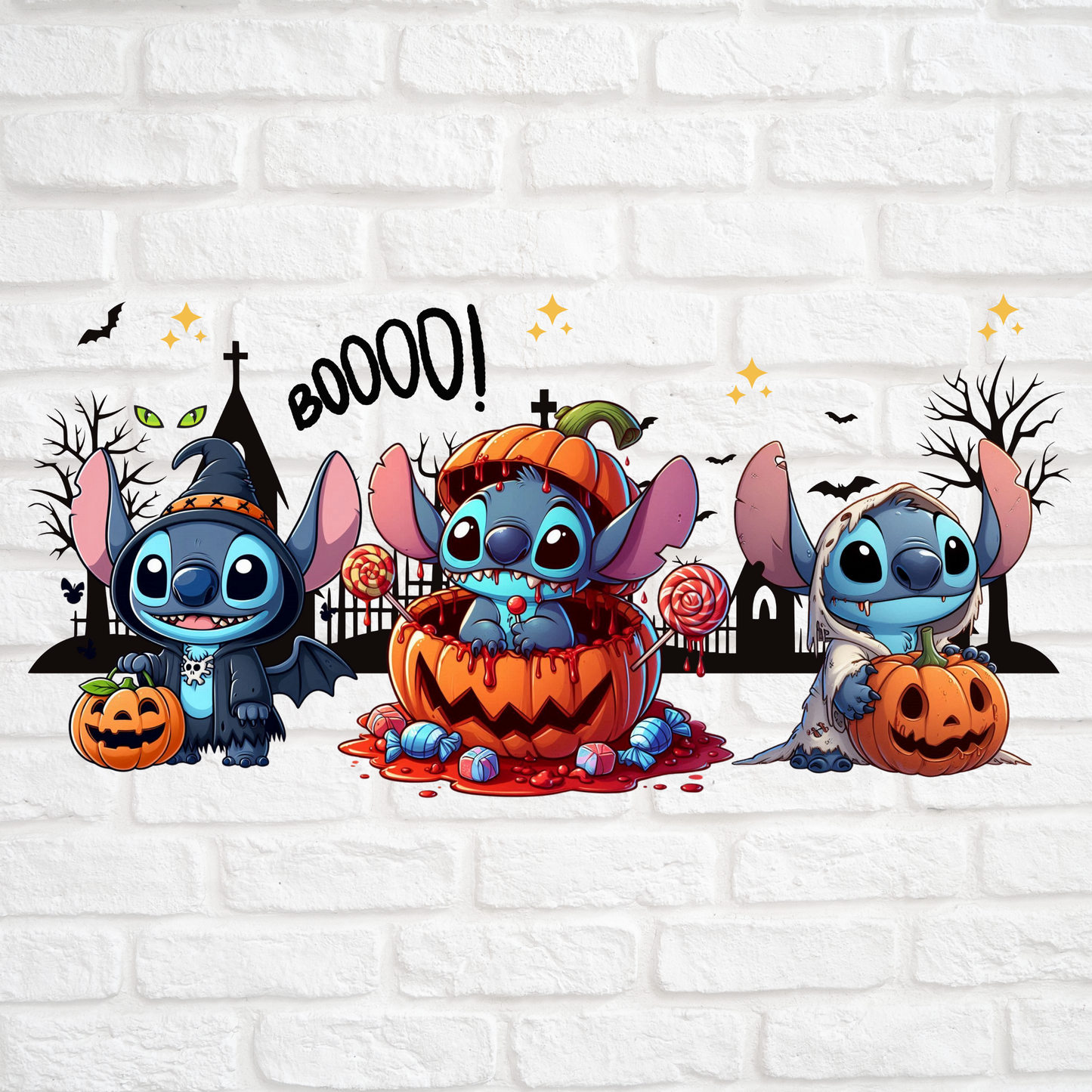 STITCH HALLOWEN - 16oz UV DTF WRAP
