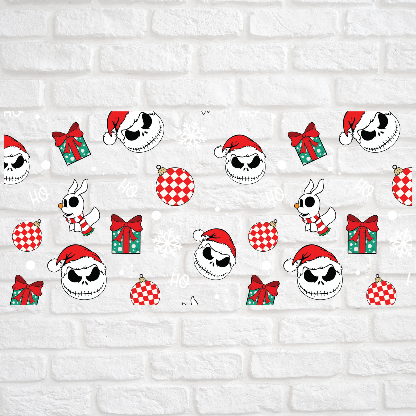 JACK SKELLINGTON CHRISTMAS - 16oz UV DTF WRAP