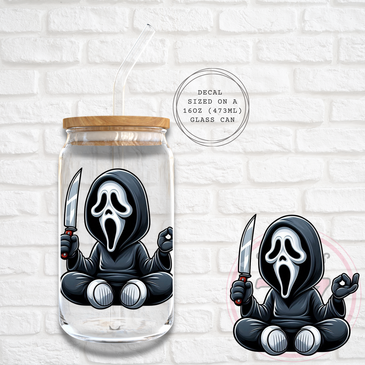 GHOST FACE - UV DTF DECAL