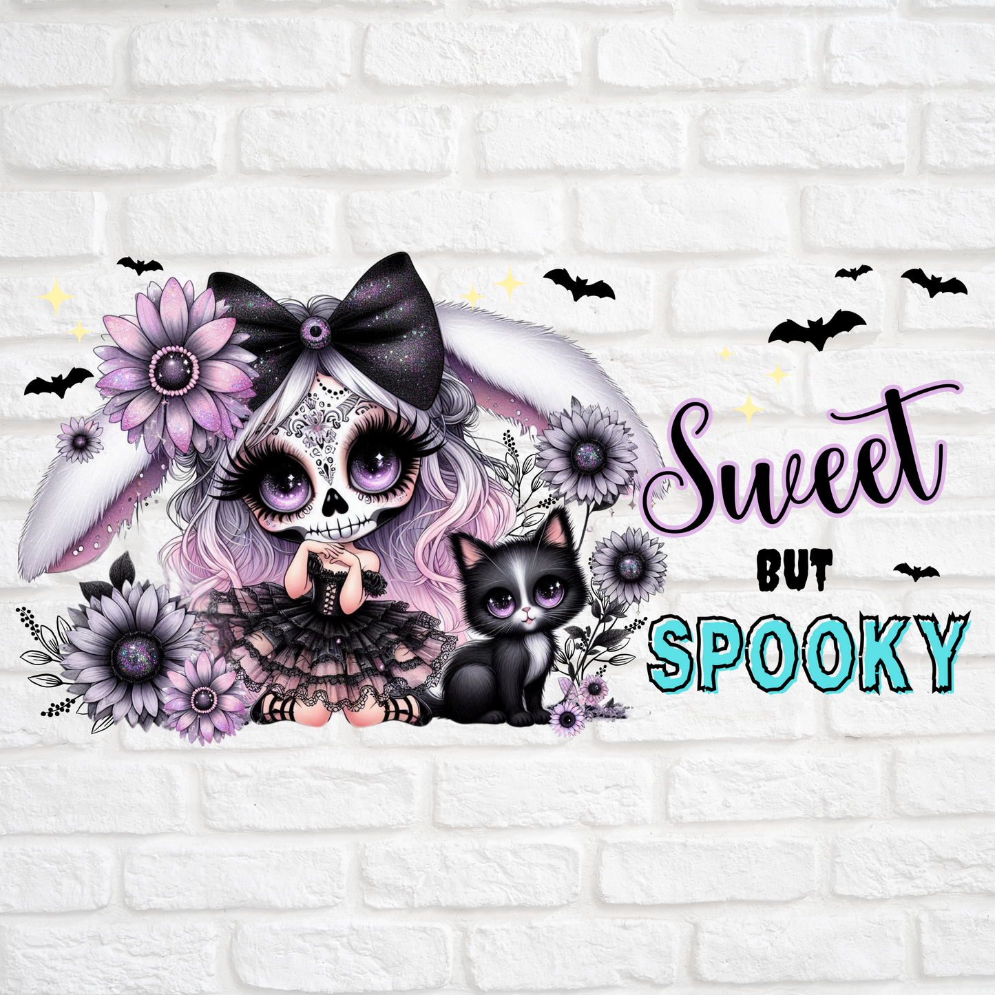 DAY OF THE DEAD SWEET BUT SPOOKY - UV DTF WRAP