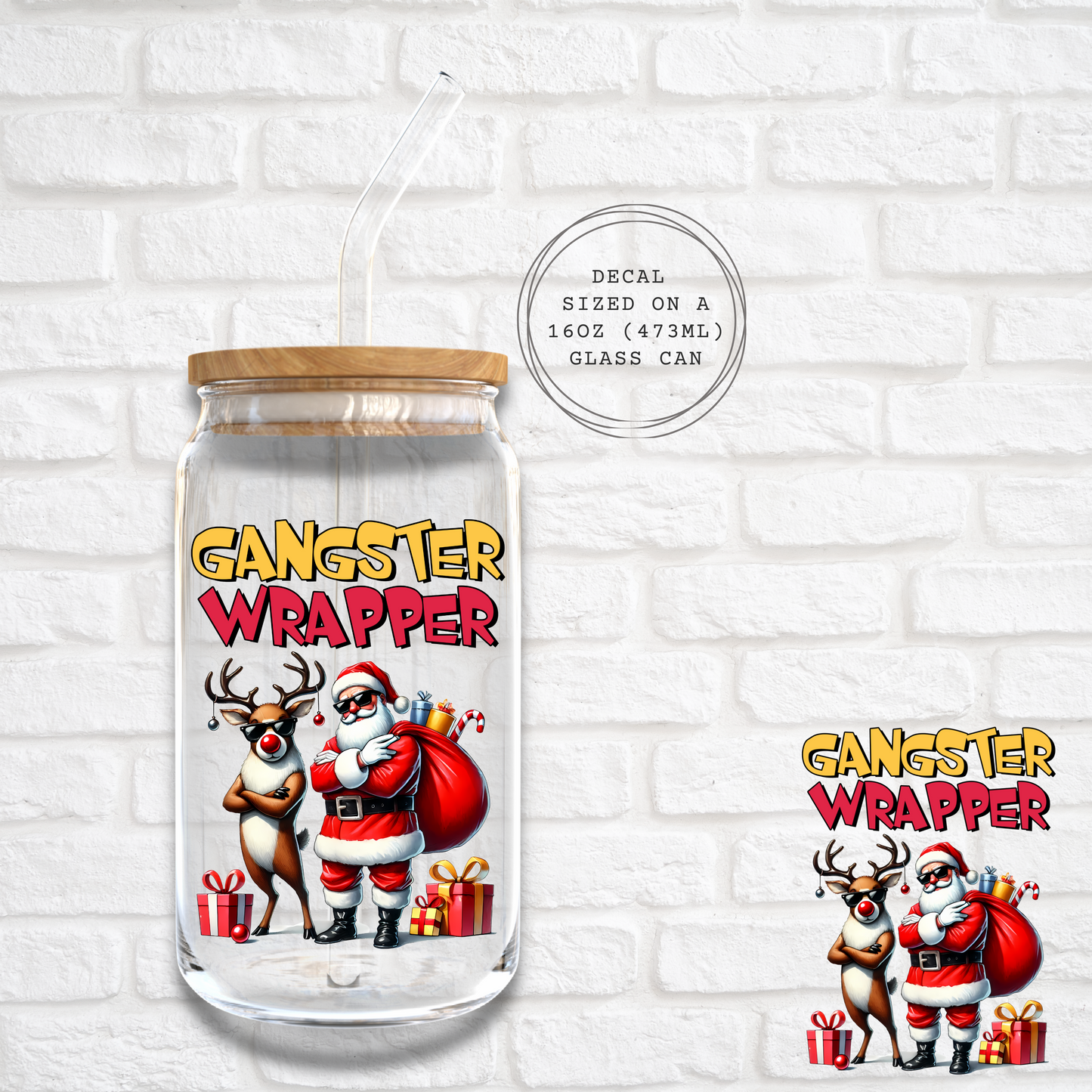 GANSTER WRAPPER - UV DTF DECAL