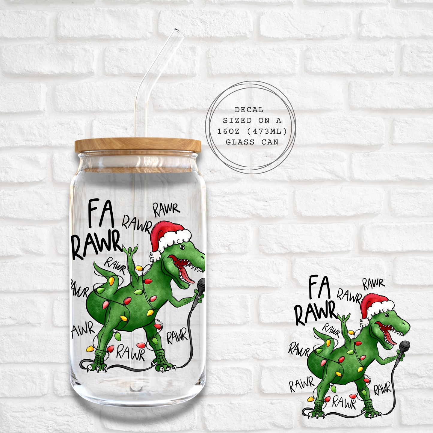 FA RAWR - UV DTF DECAL