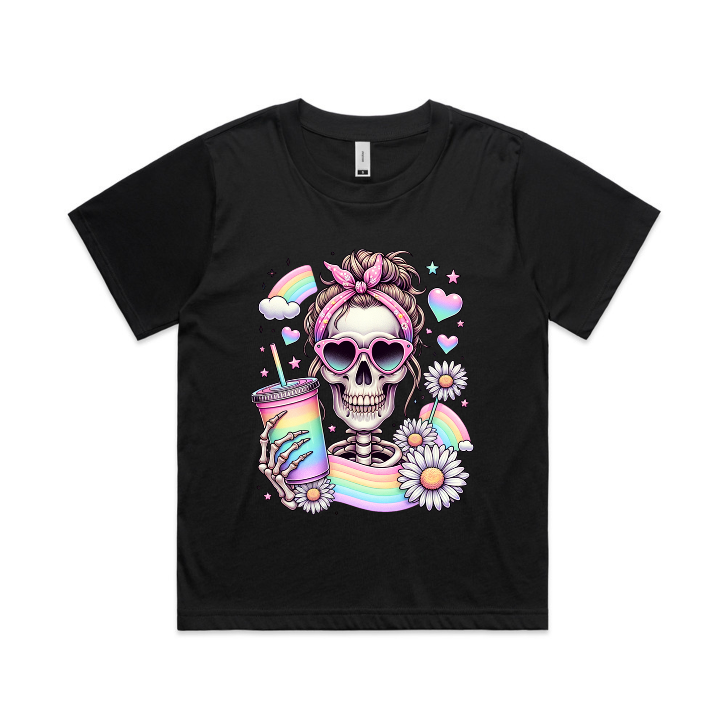 SKELETON COFFEE AND RAINBOWS