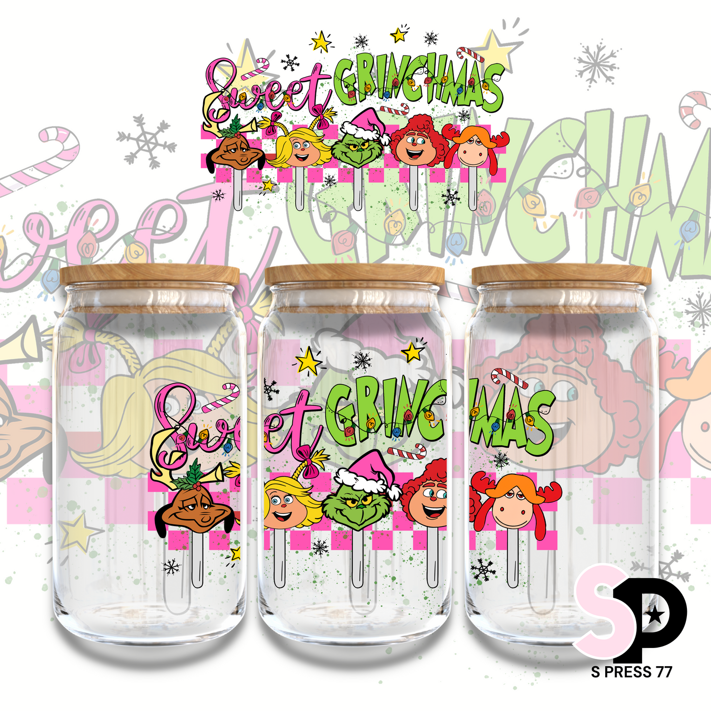 SWEET GRINCHMAS LRG DCAL