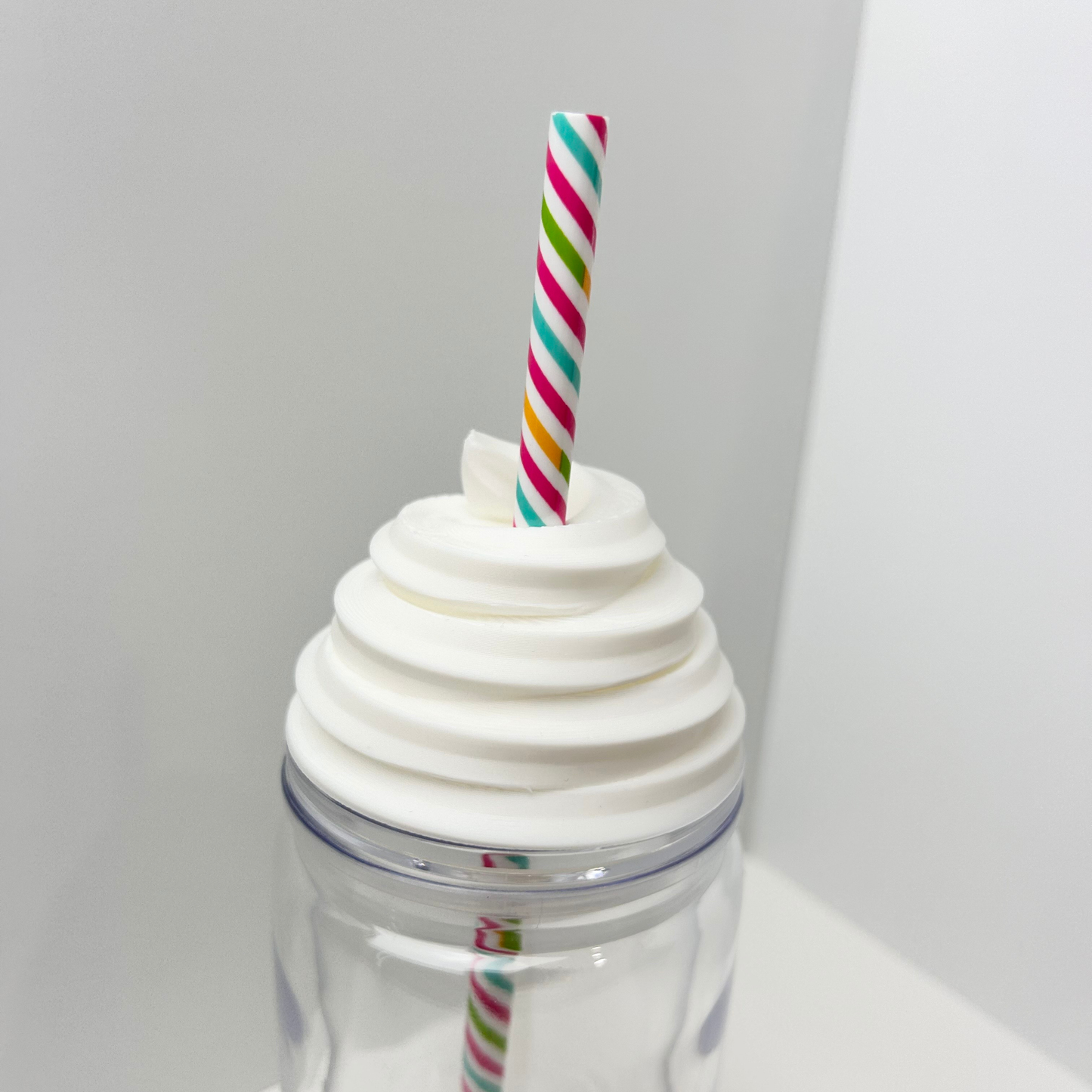 3D PRINTED WHIPPED LID TOPPER - 16oz SNOWGLOBES