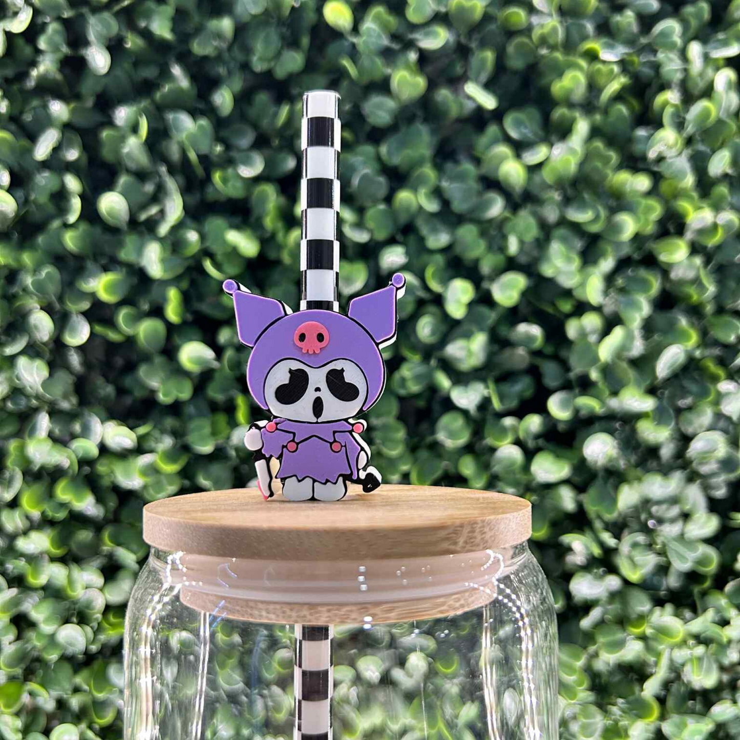 GHOST FACE KUROMI STRAW TOPPER