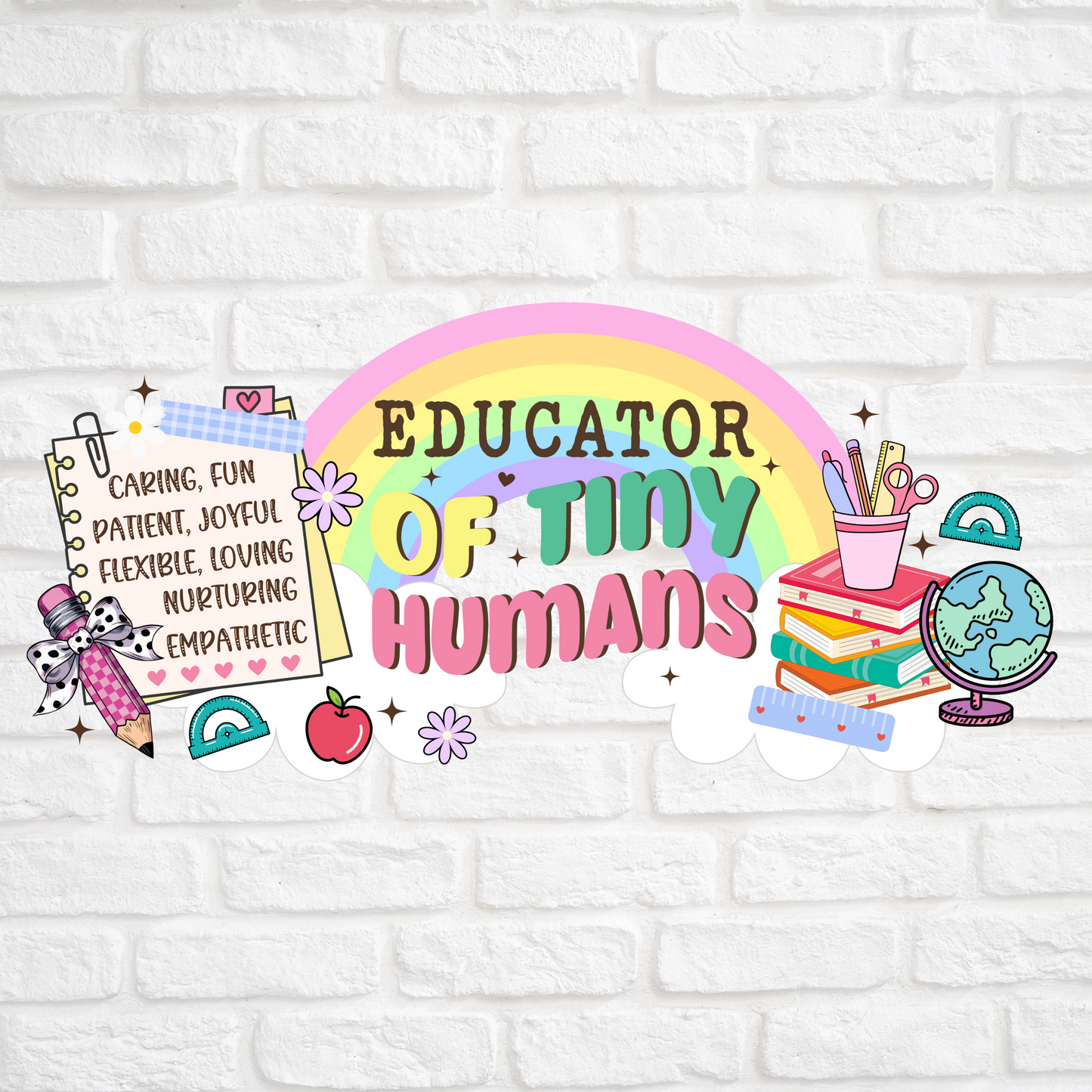 EDUCATOR OF TINY HUMANS - 16oz UV DTF WRAP