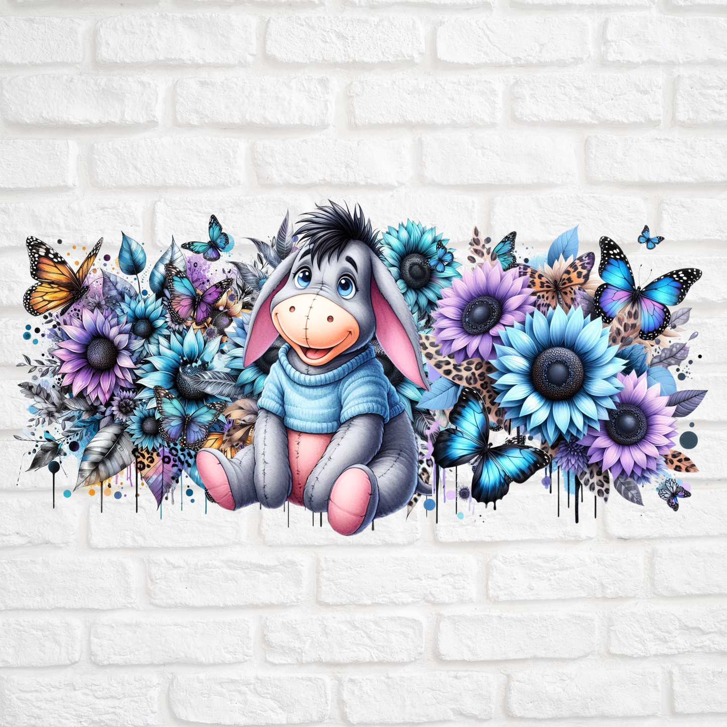 SUNFLOWER EEYORE - 16oz UV DTF WRAP