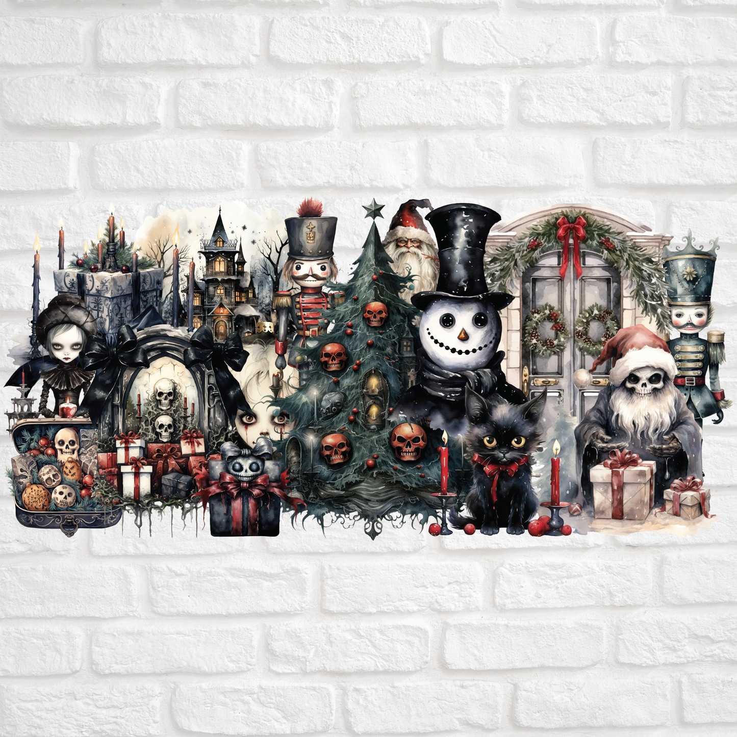 GOTHIC CHRISTMAS - 16oz UV DTF WRAP