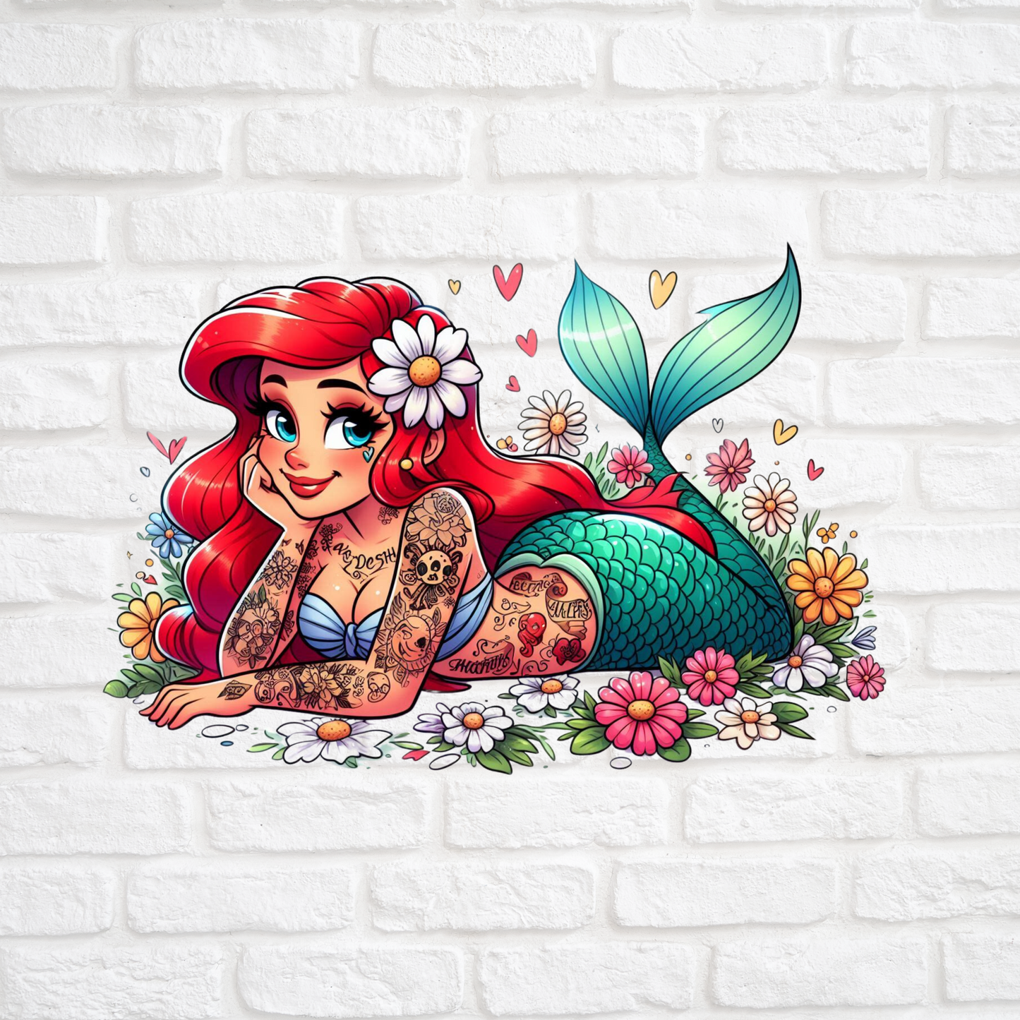 TATTOOED ARIEL - LARGE DECAL