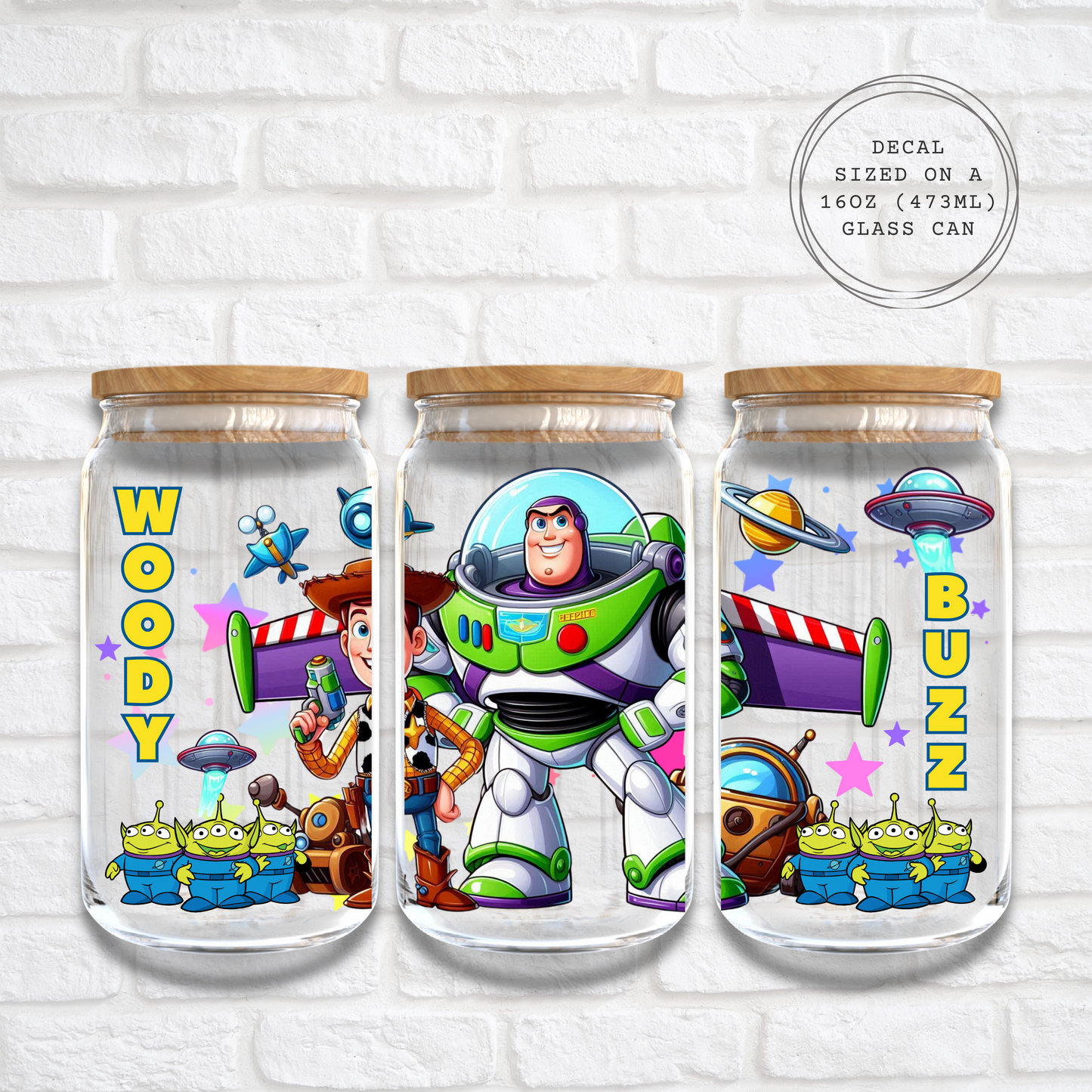 BUZZ AND WOODY - 16oz UV DTF WRAP