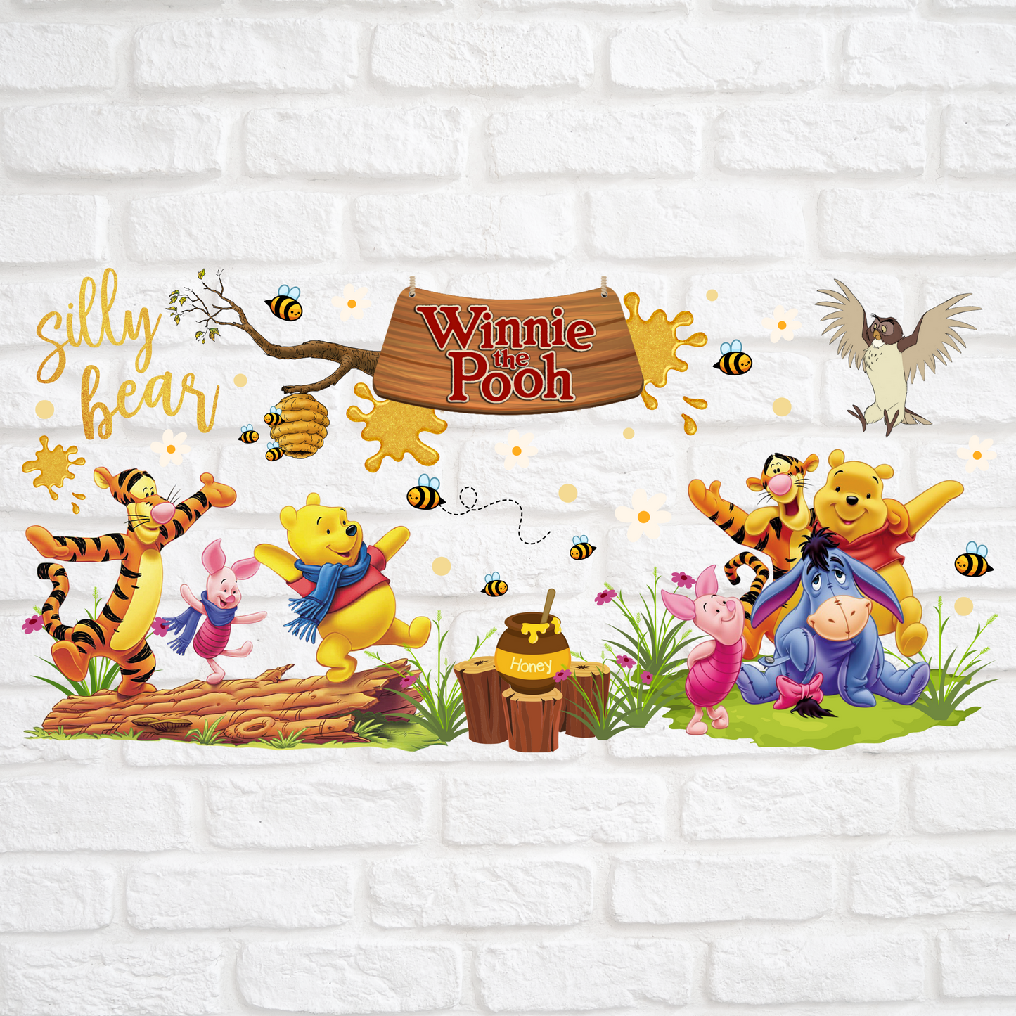 POOH AND FRIENDS - 16oz UV DTF WRAP