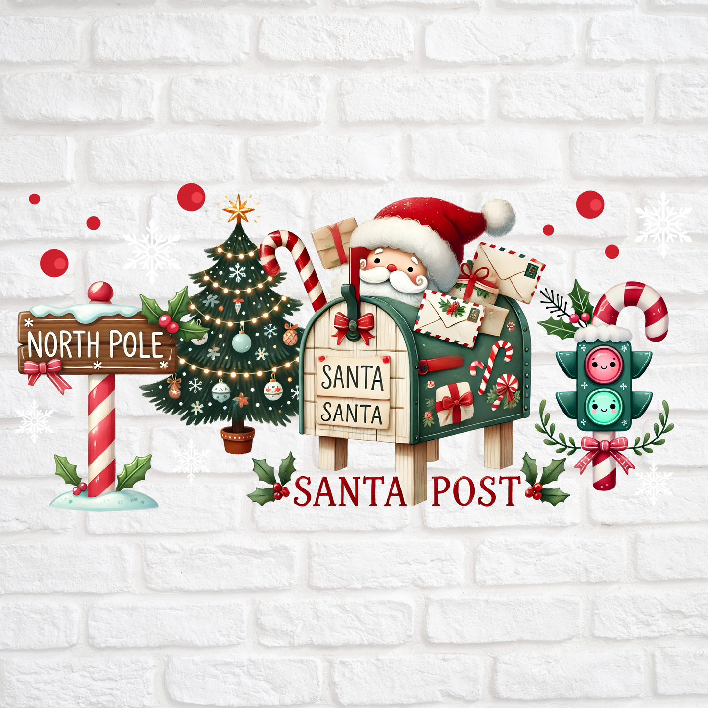 SANTA MAIL - 16oz UV DTF WRAP