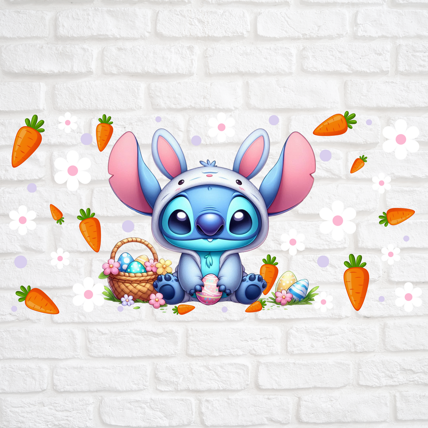EASTER STITCH CARROTS - 16oz UV DTF WRAP