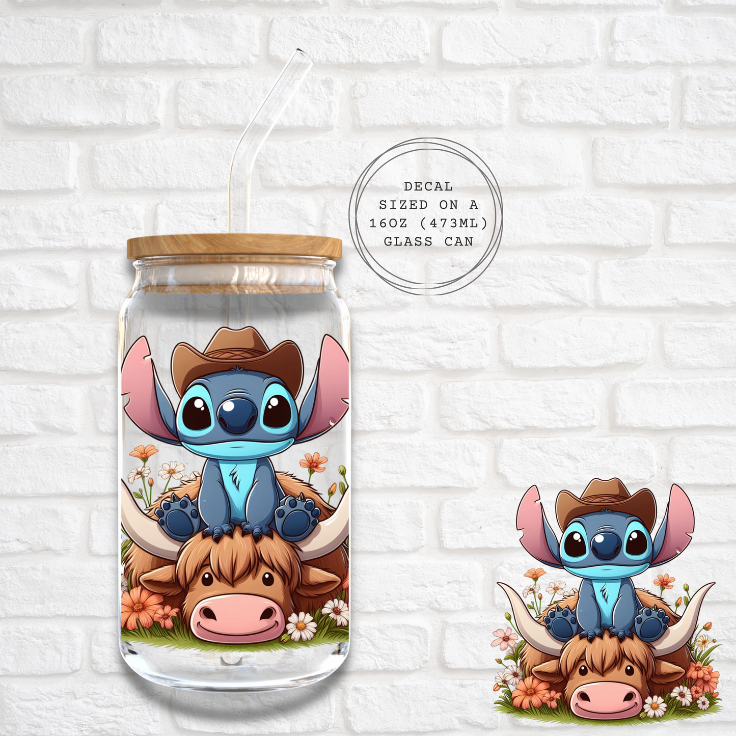 HIGHLAND COW STITCH - DECAL