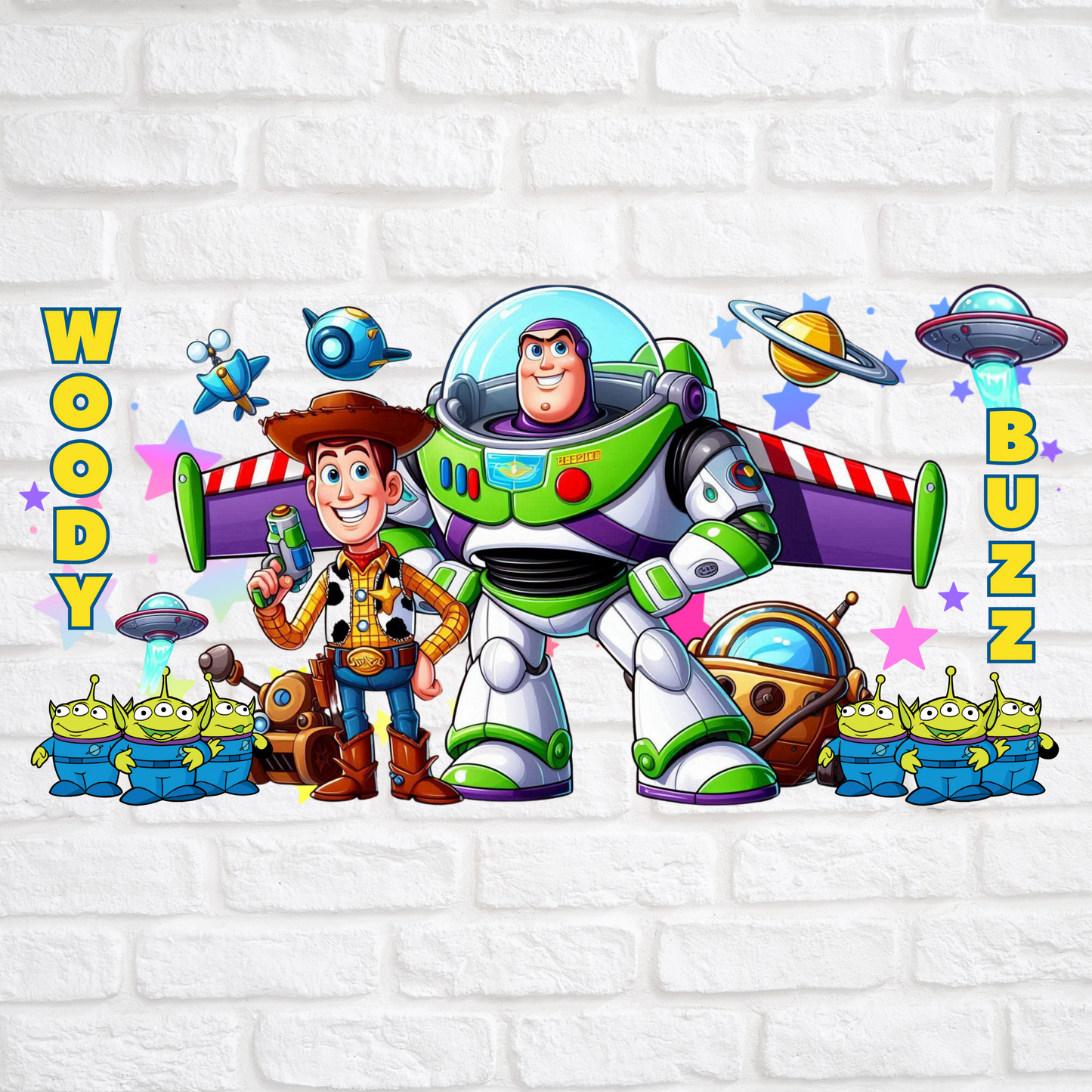 BUZZ AND WOODY - 16oz UV DTF WRAP
