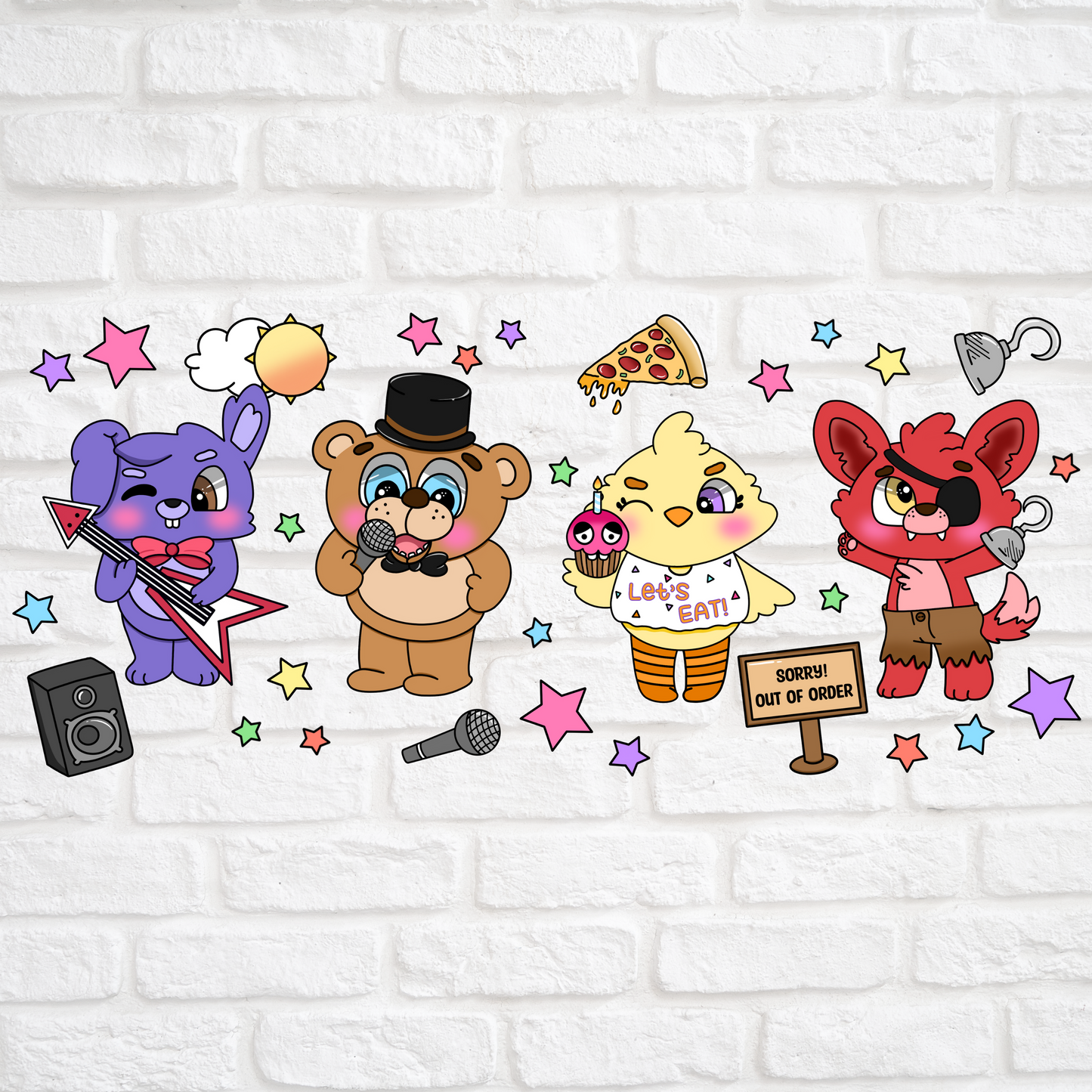 FIVE NIGHTS AT FREDDIES - UV DTF WRAP