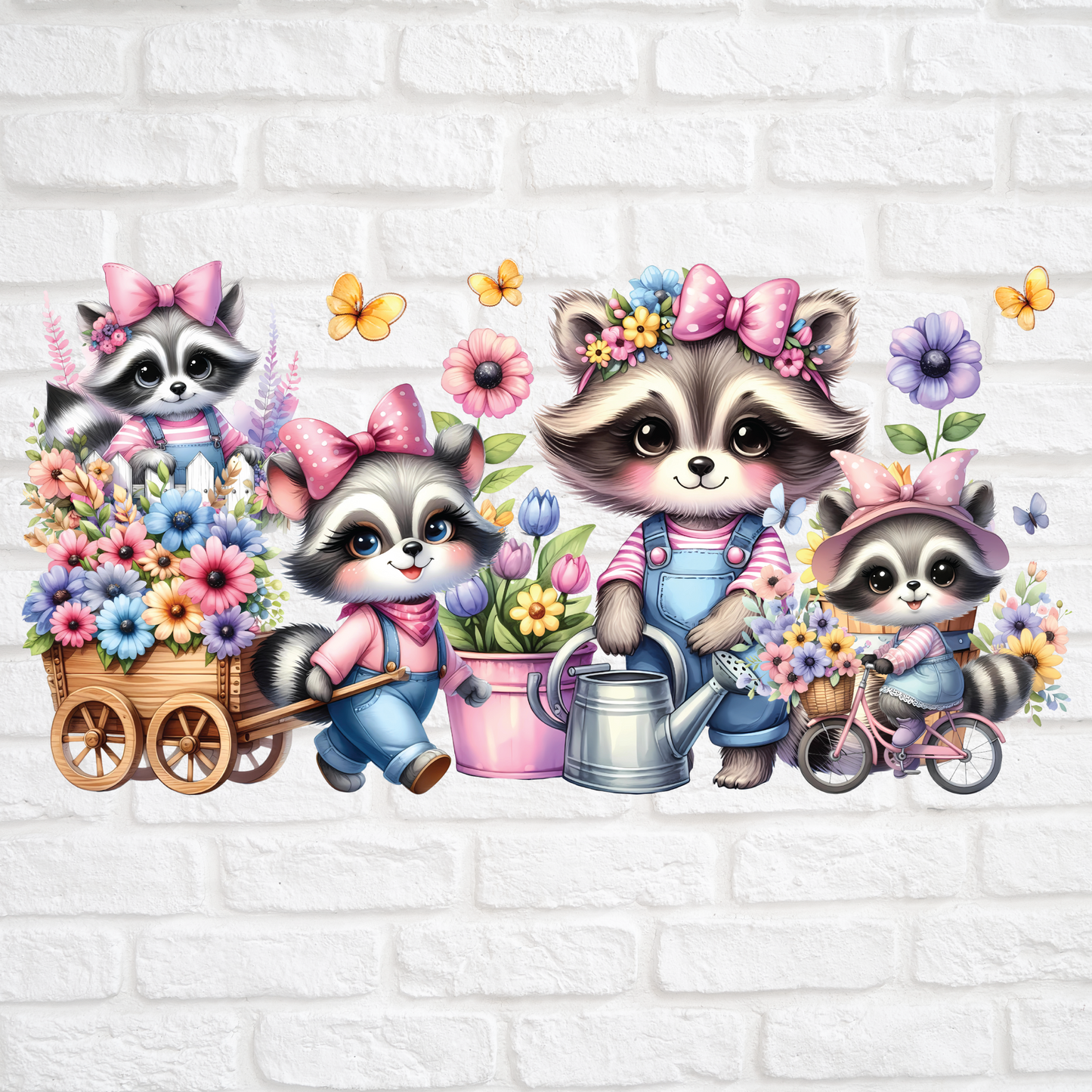 SPRING TIME RACOON - 16oz UV DTF WRAP