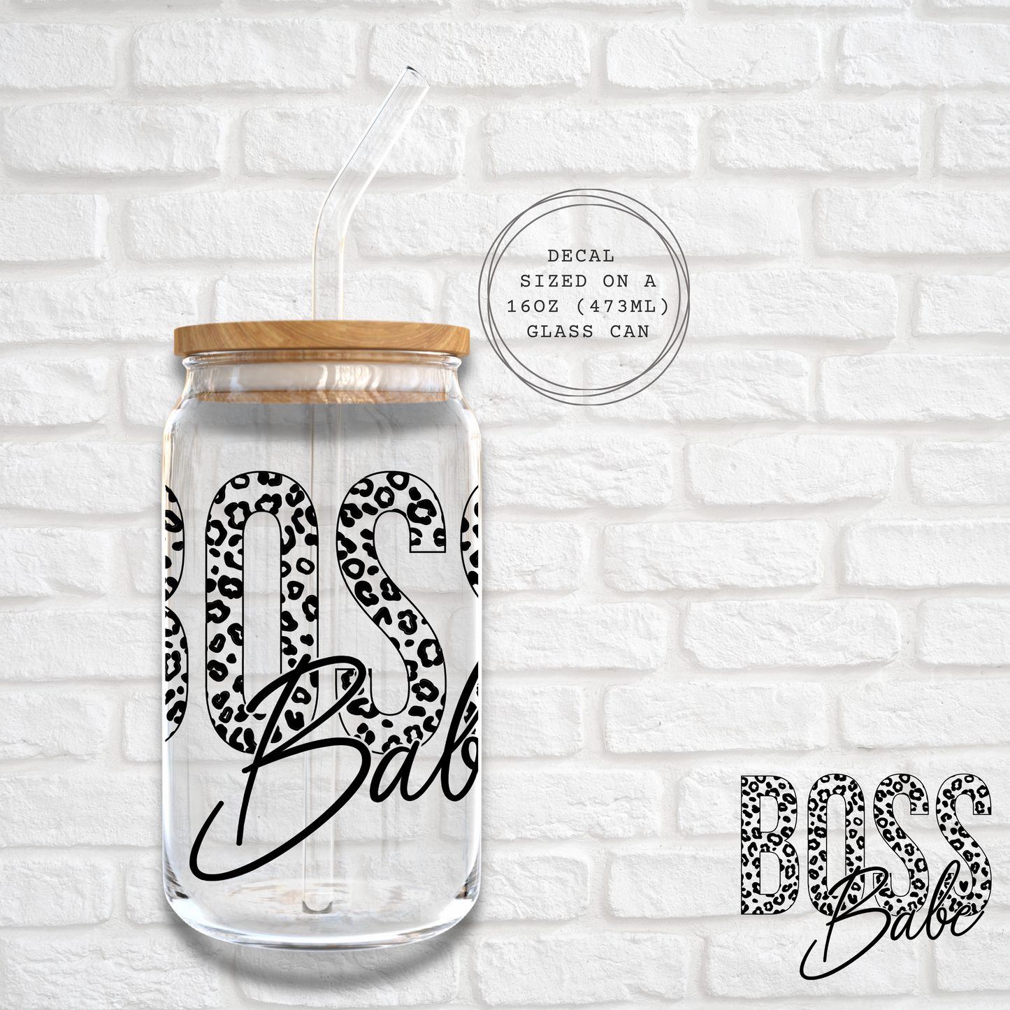 BOSS BABE - UV DTF DECAL