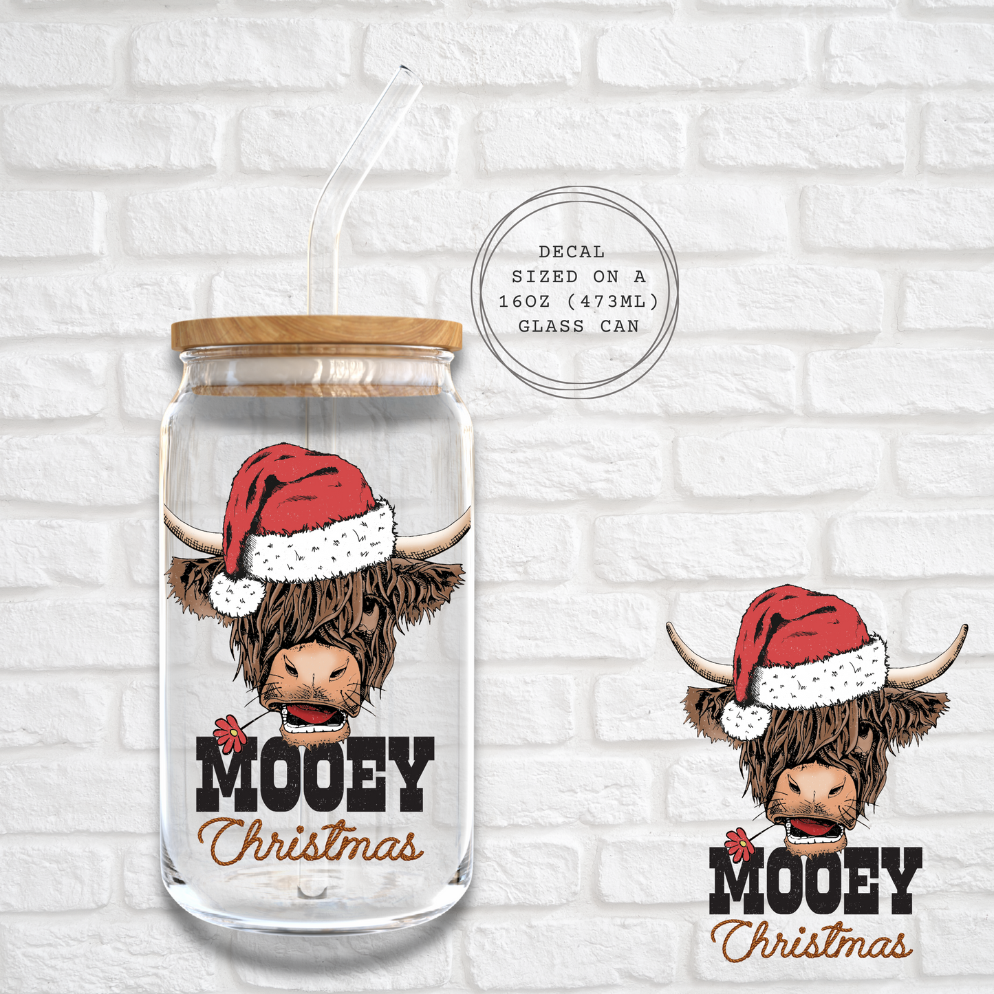MOOEY CHRISTMAS - UV DTF DECAL