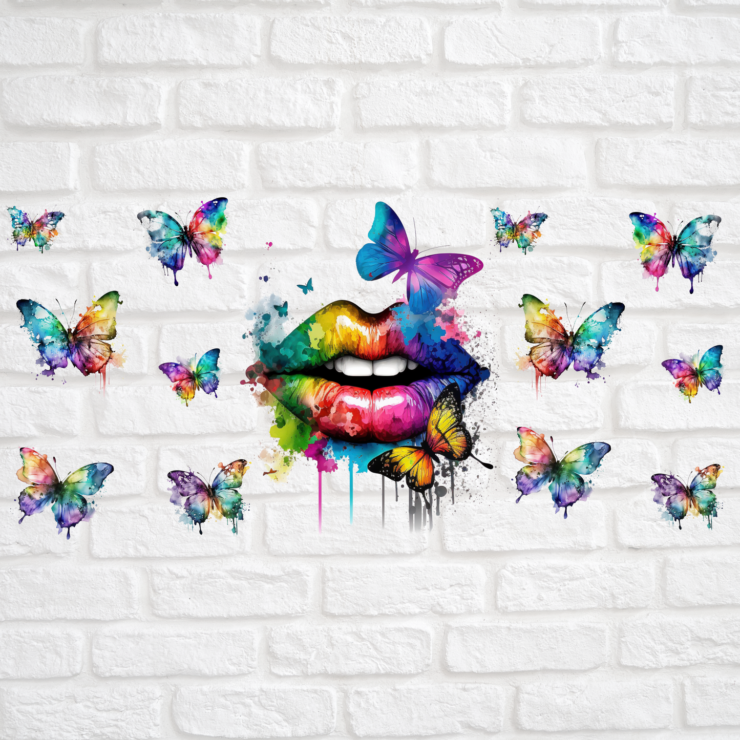BUTTERFLY KISSES - 16oz UV DTF WRAP