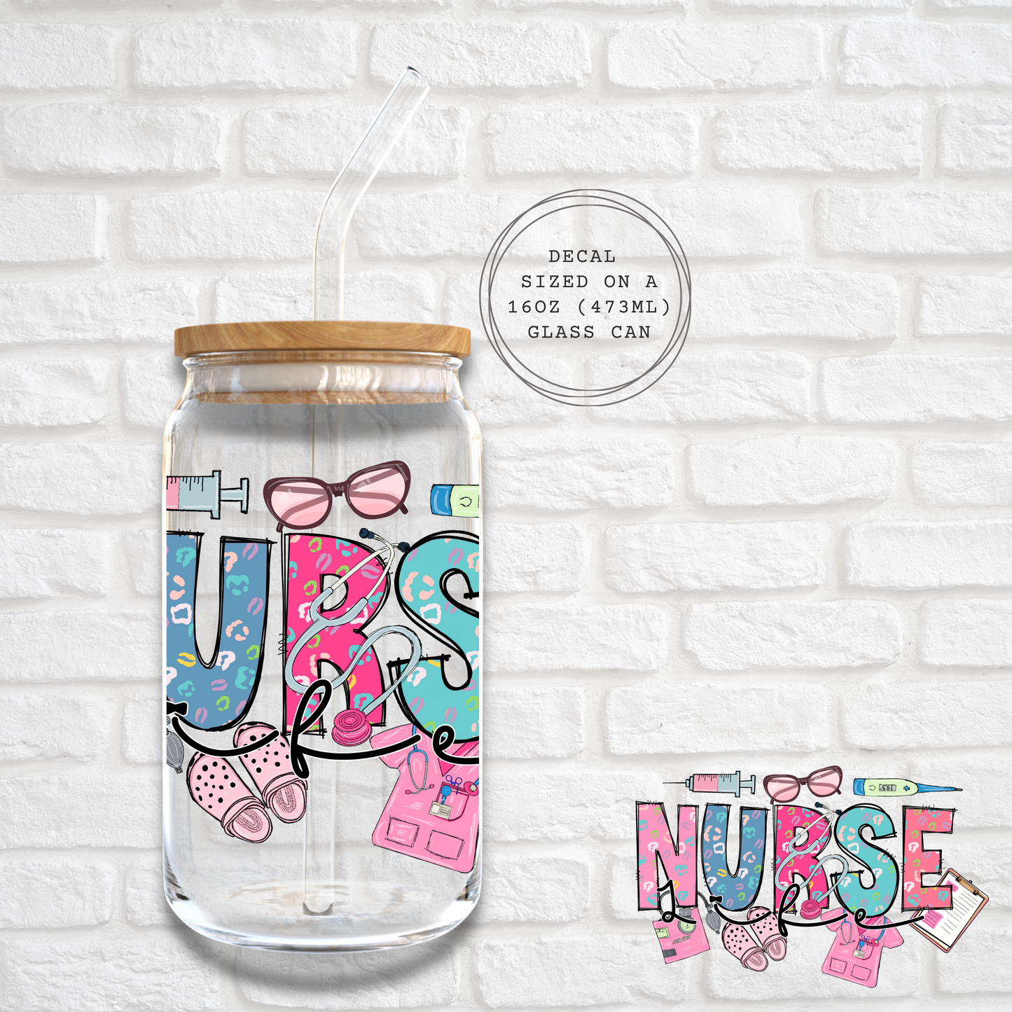NURSELIFE - UV DTF DECAL