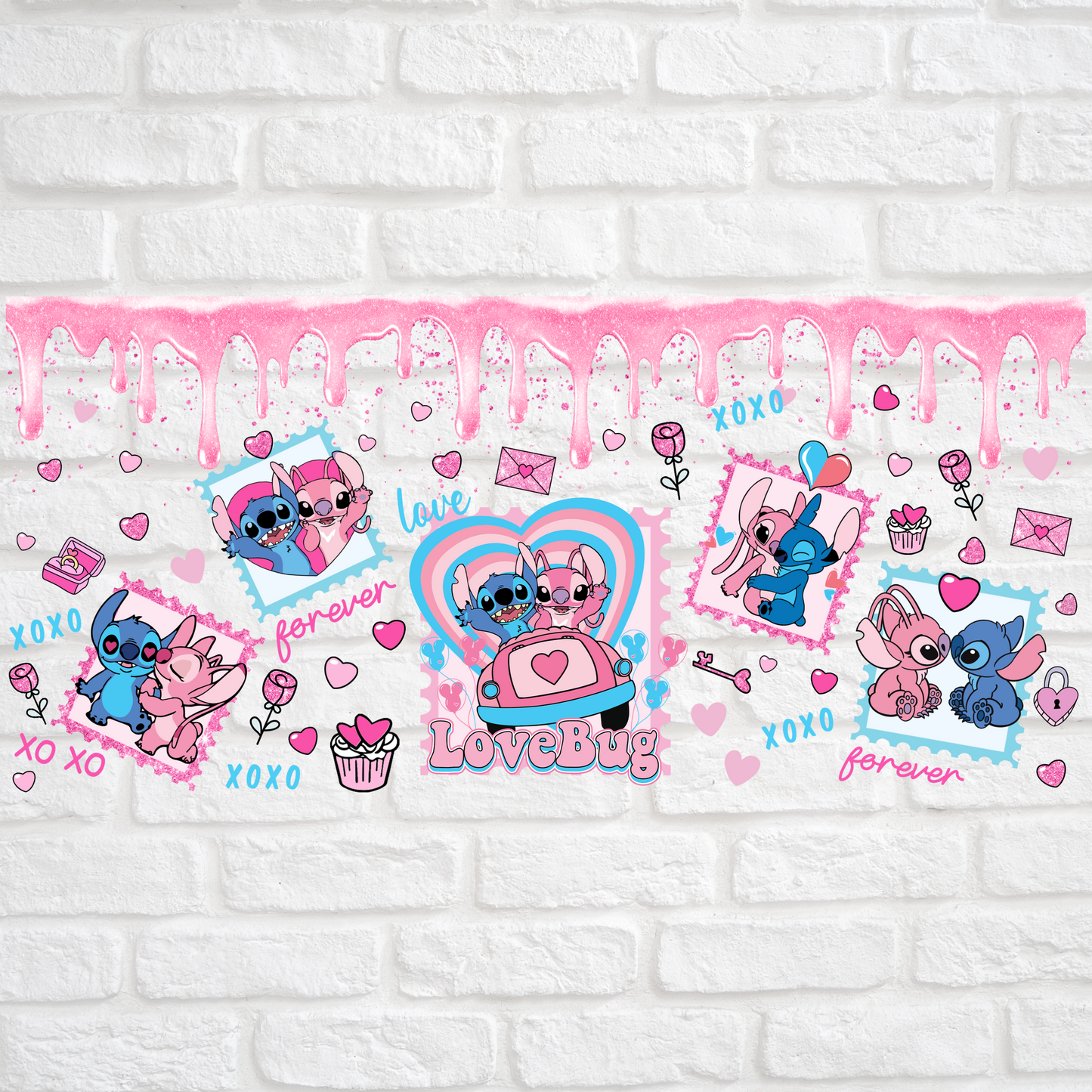 LOVEBUG STITCH - 16oz UV DTF WRAP