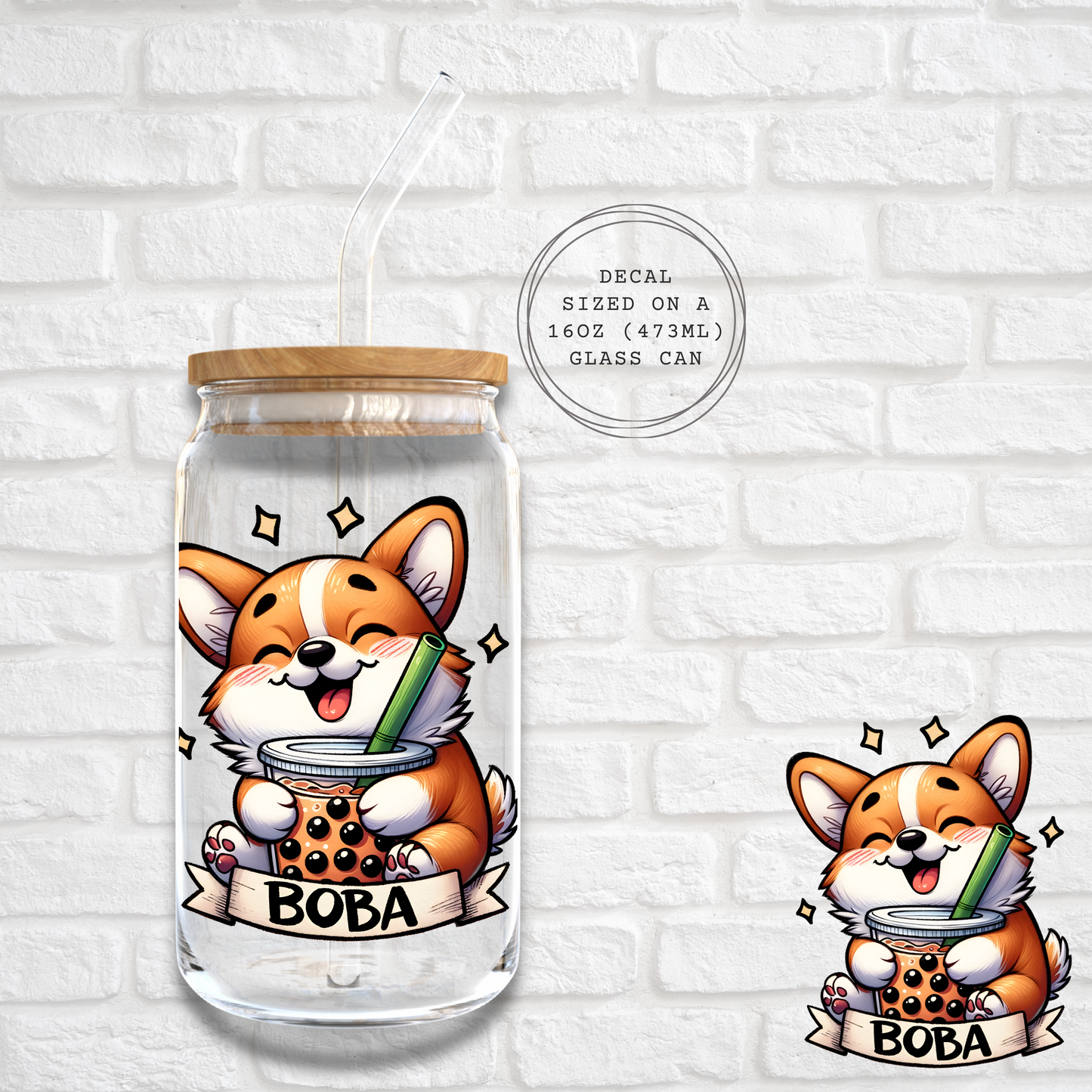 CORGI BOBA -UV DF DECAL