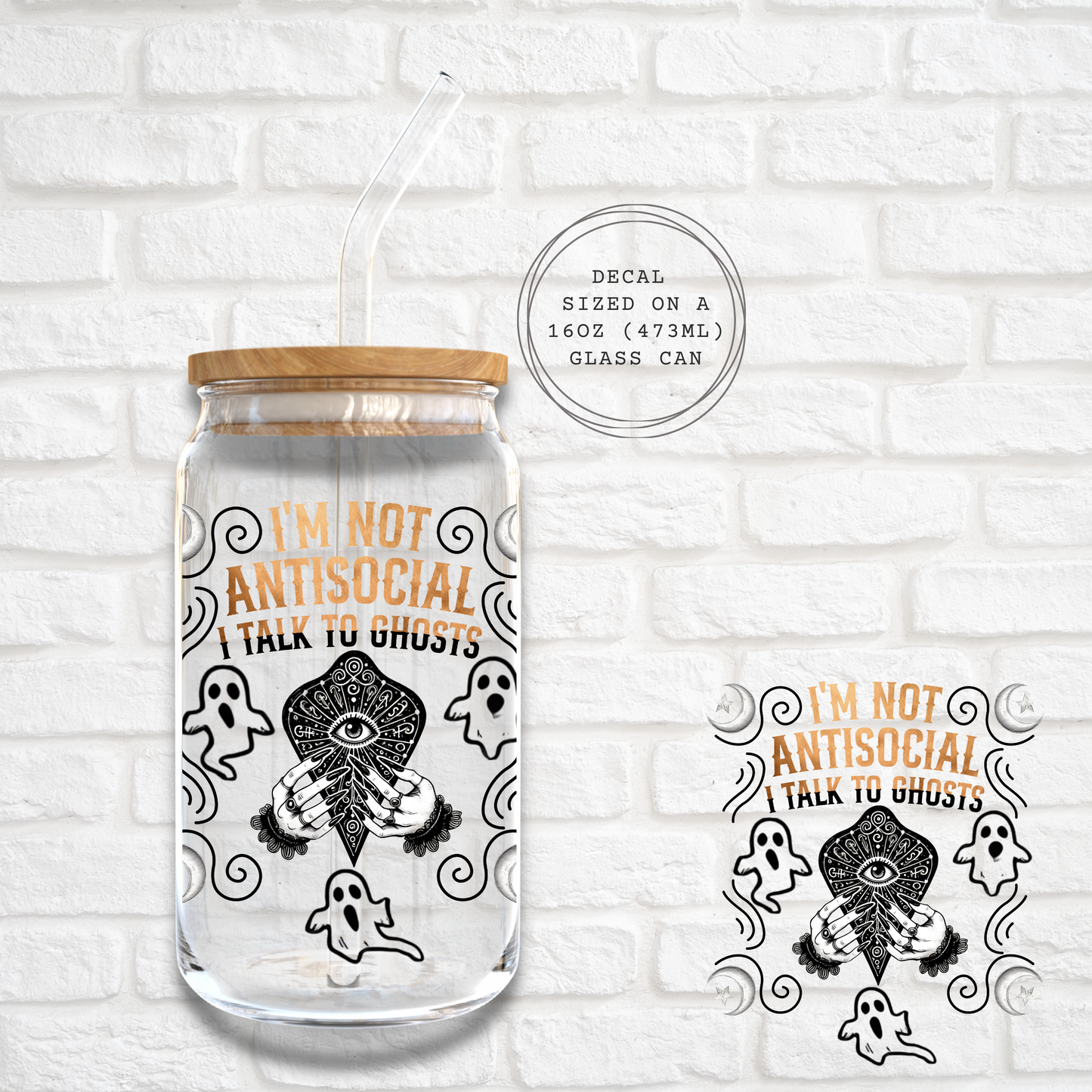 IM NOT ANTISOCIAL - UV DTF DECAL