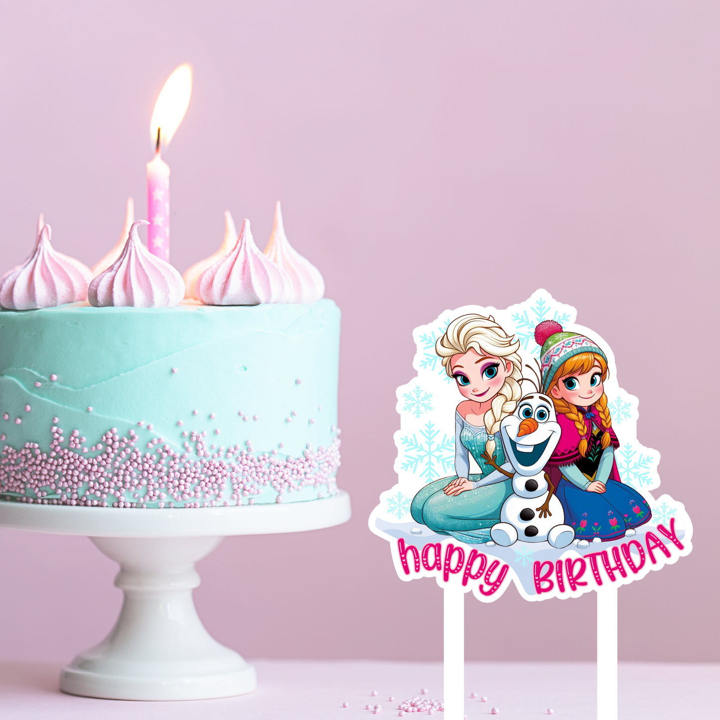 ELSA AND ANNA CAKE TOPPER
