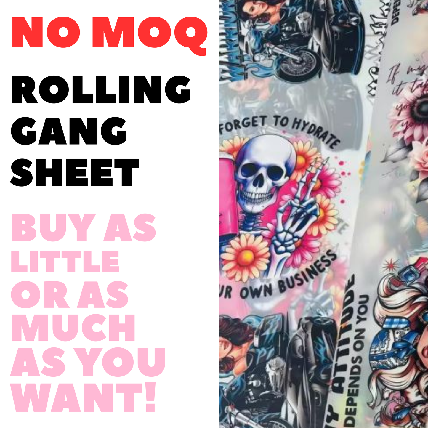 DTF Rolling Gang Sheet