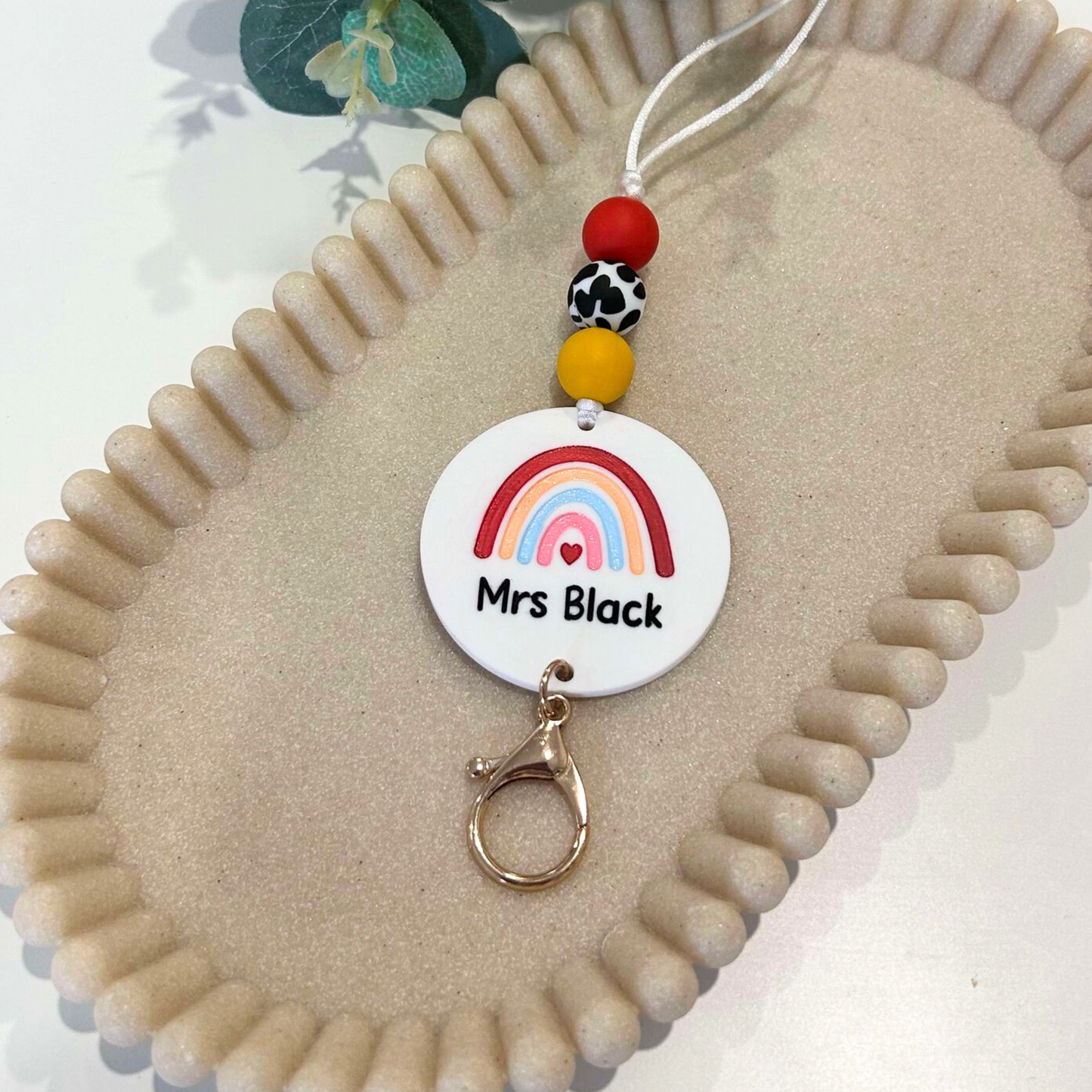 RAINBOW TEACHER LANYARD