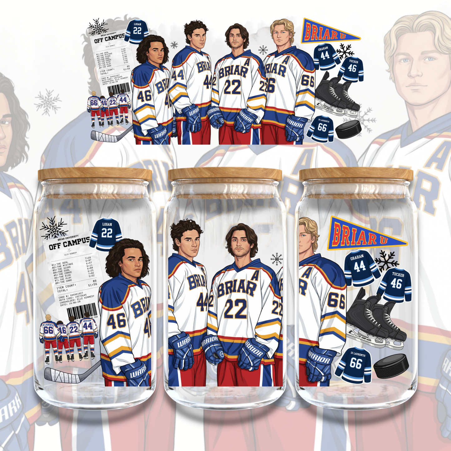 OFF CAMPUS HOCKEY TEAM - 16oz UV DTF WRAP