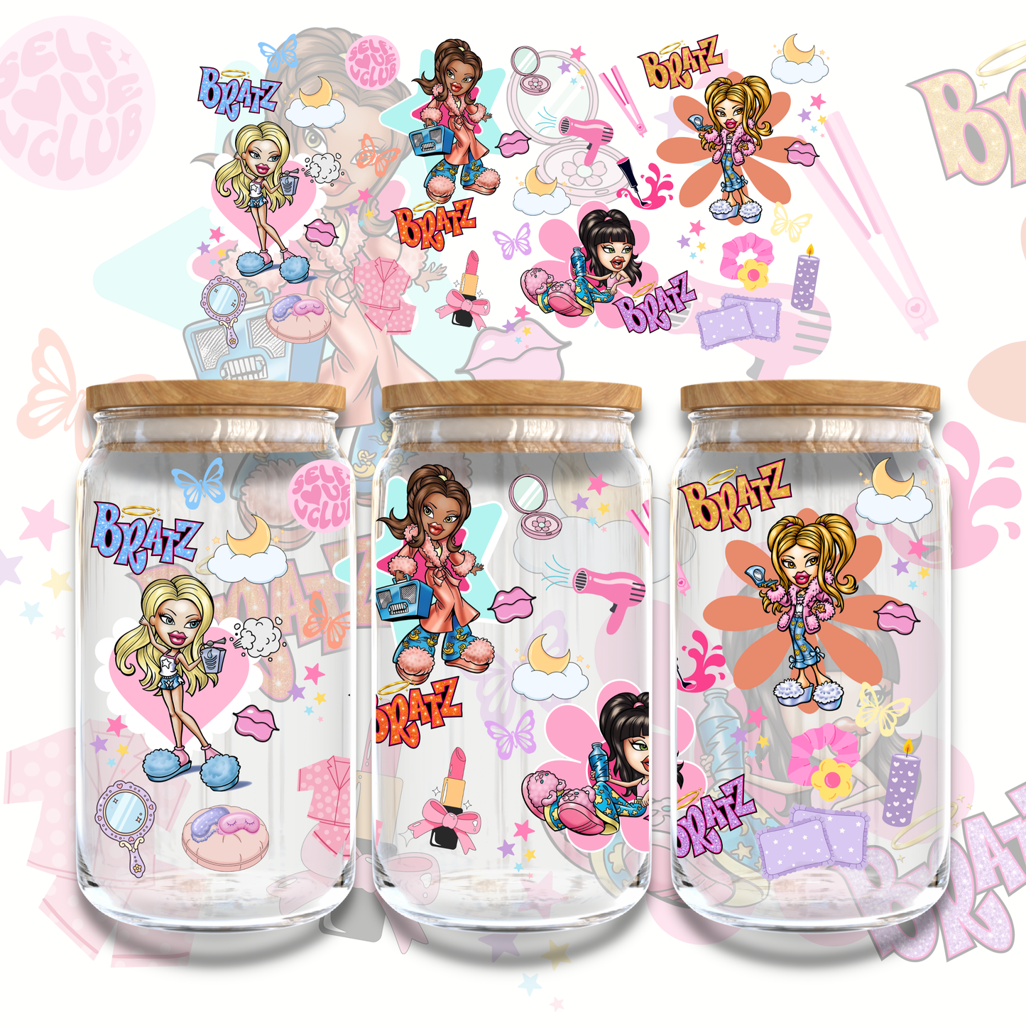 BRATZ SLUMBER PARTY - 16oz UV DTF WRAP