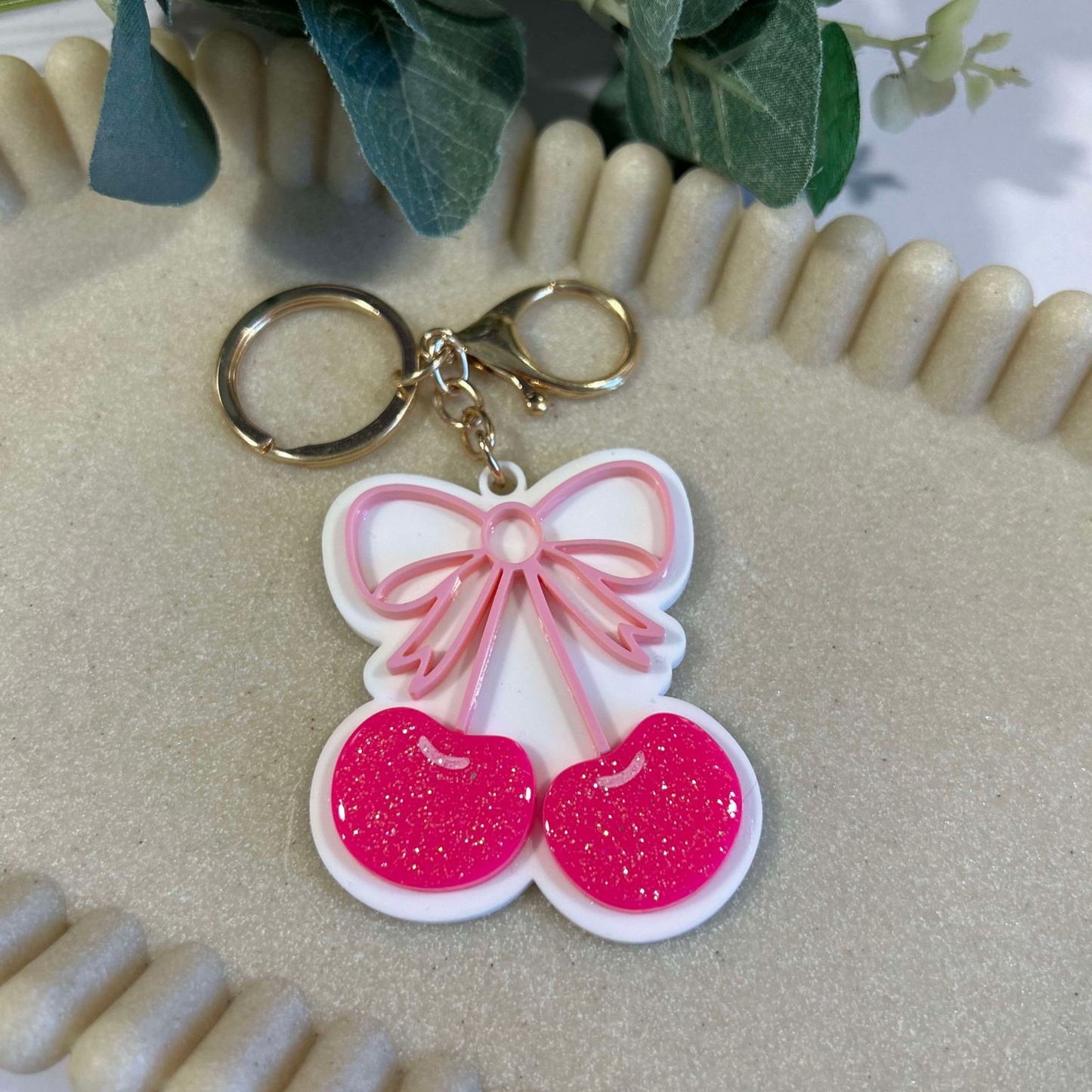 CHERRY KEYCHAIN