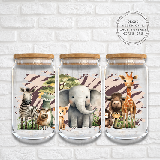 SAFARI FAMILY - 16oz UV DTF WRAP
