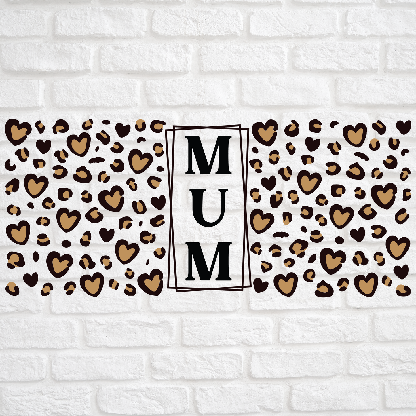 MUM LEOPARD PRINT - 16oz UV DTF WRAP