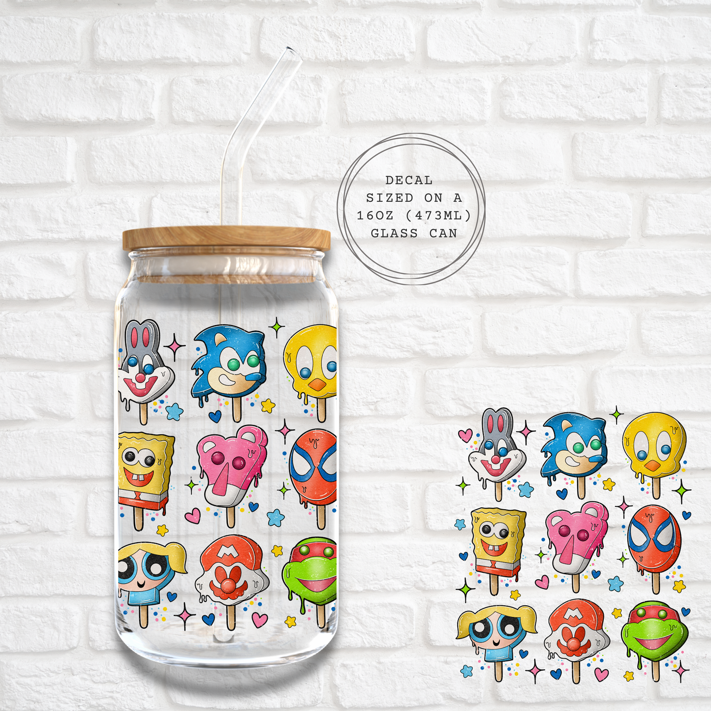 ICE CREAM FAVOURITES -  UV DTF DECAL