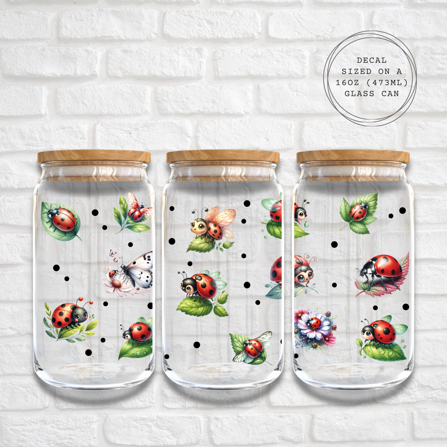 LITTLE LADY BUG - 16oz UV DTF WRAP