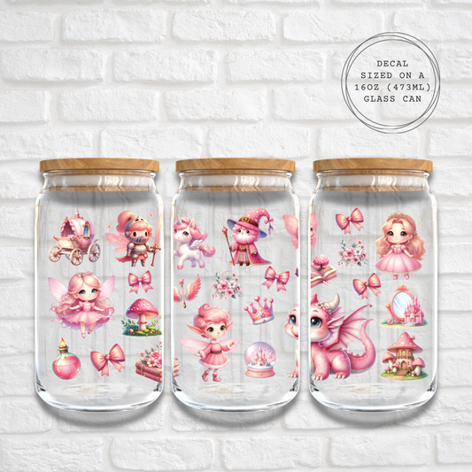 PINK FAIRY TALE - 16oz UV DTF WRAP